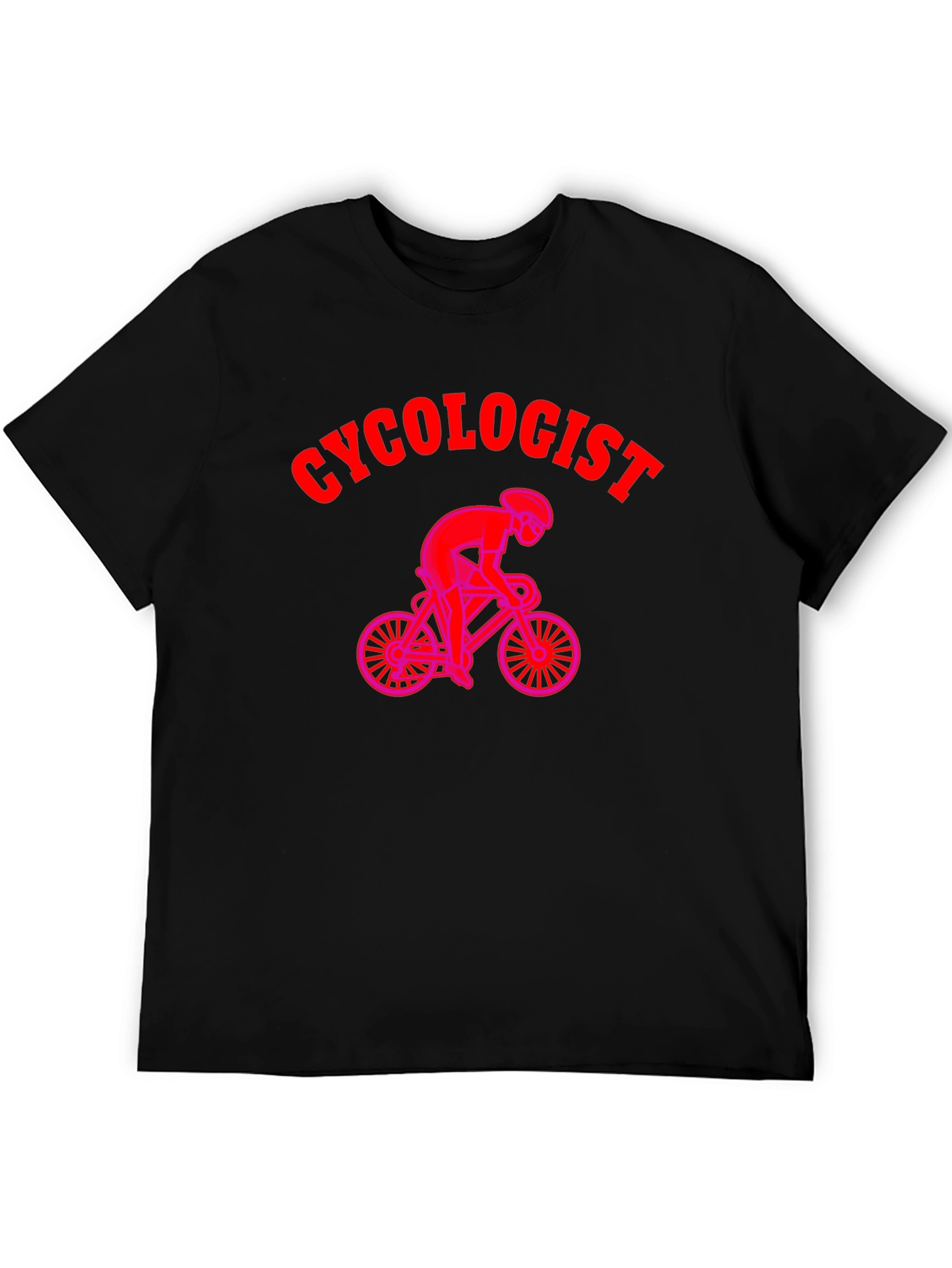 Cycologist Black T-Shirt - Cycling Enthusiast Apparel