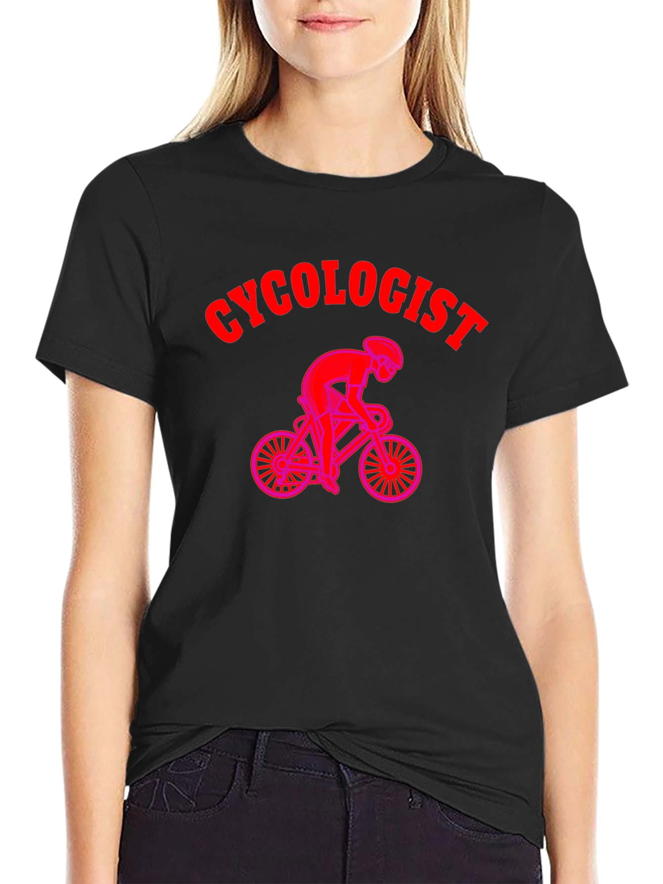 Cycologist Black T-Shirt - Cycling Enthusiast Apparel