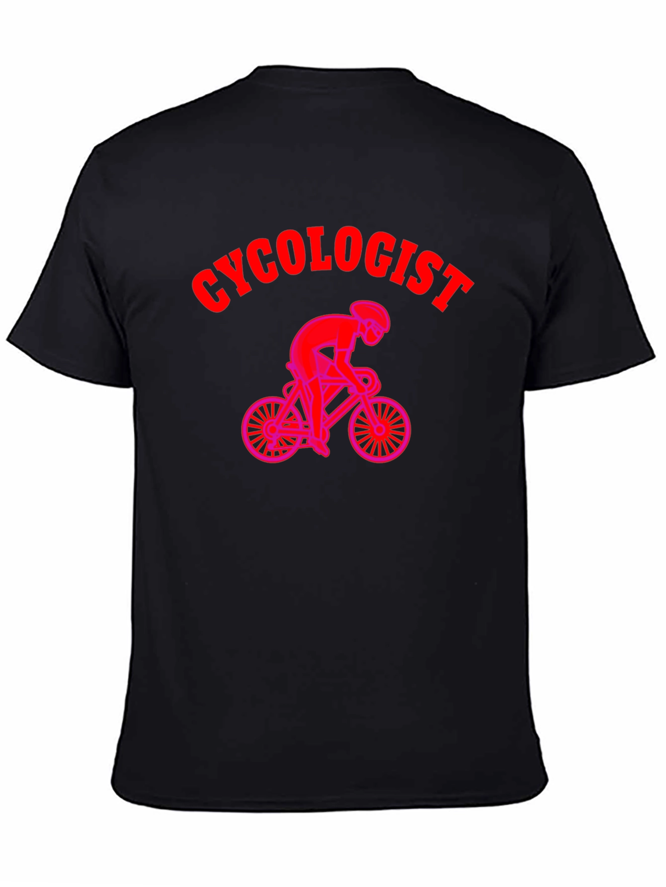 Cycologist Black T-Shirt - Cycling Enthusiast Apparel