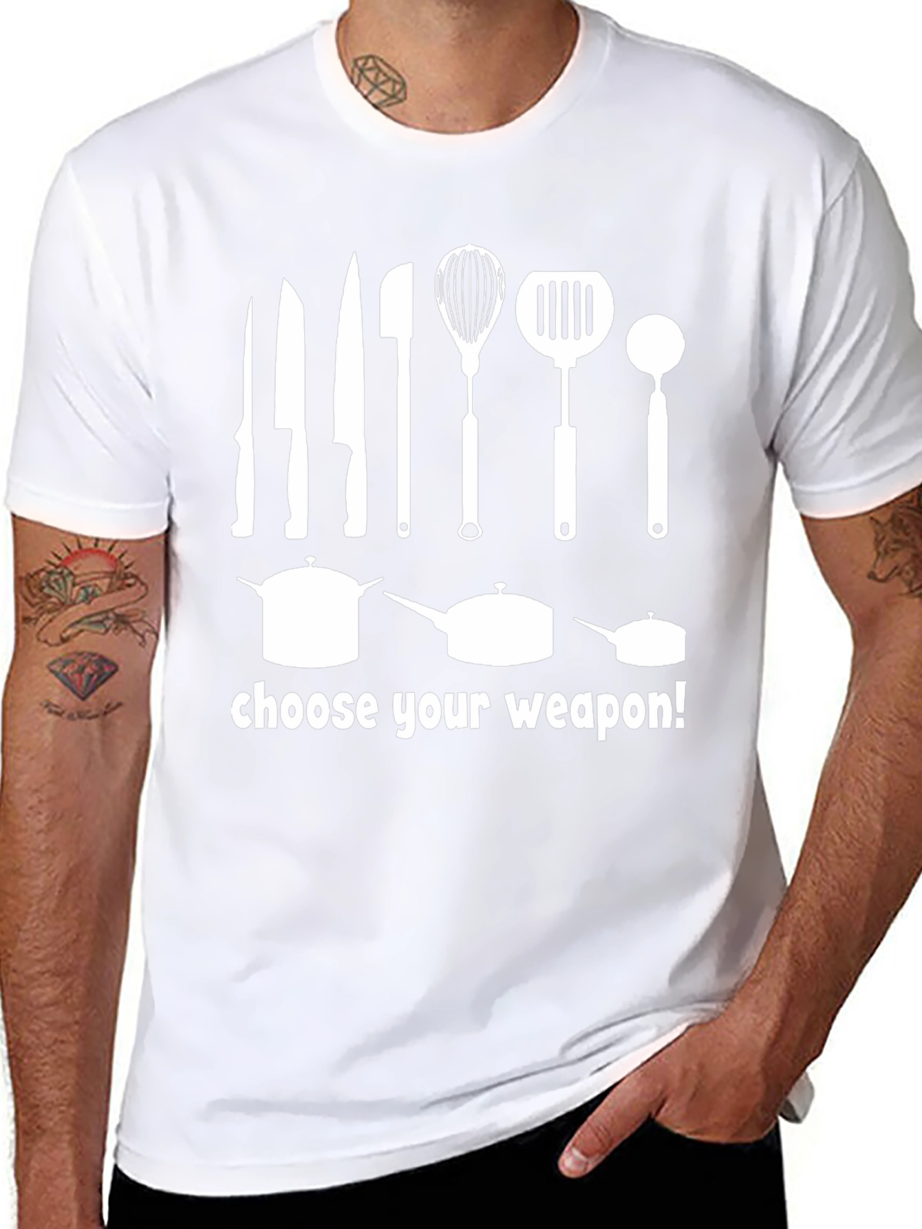Choose Your Weapon Chef T-Shirt