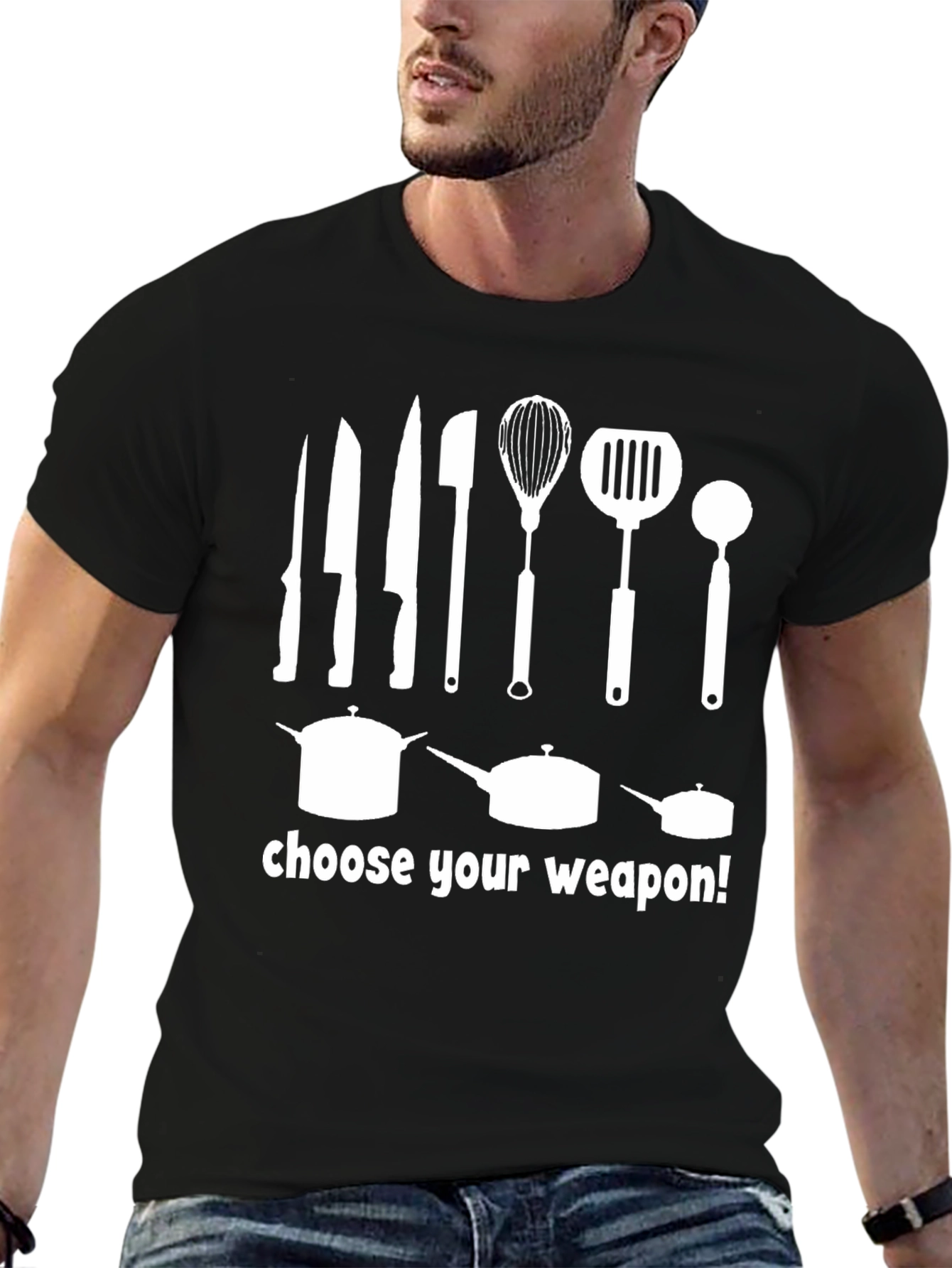 Choose Your Weapon Chef T-Shirt