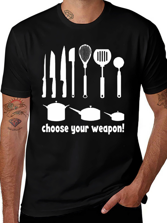 Choose Your Weapon Chef T-Shirt