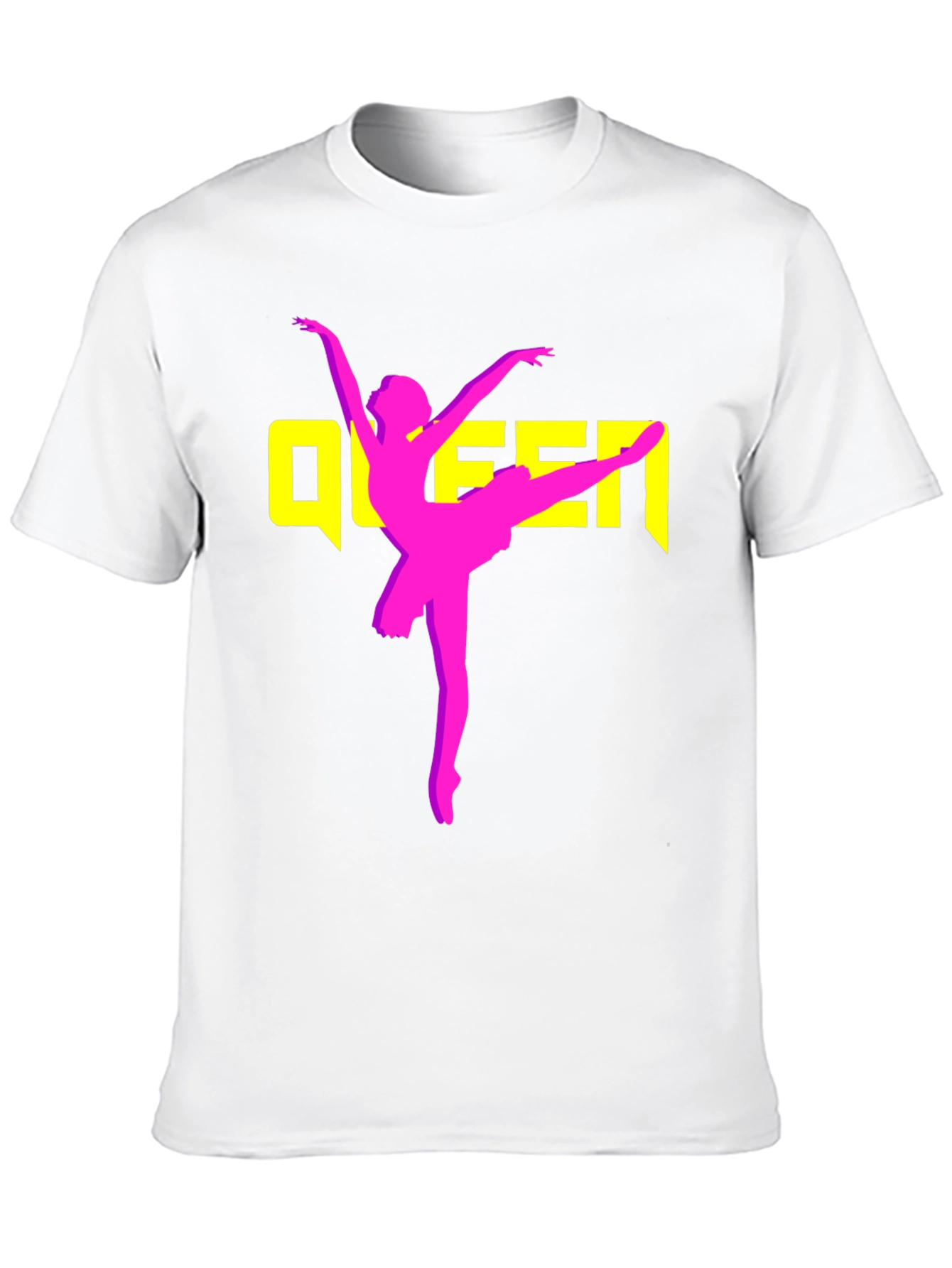 Queen Ballet Dancer Graphic T-Shirt - Black