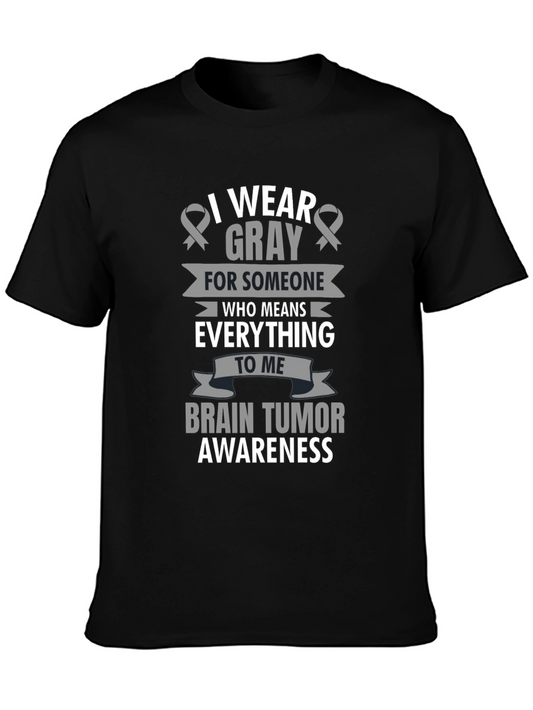 Gray Ribbon Brain Tumor Awareness T-Shirt