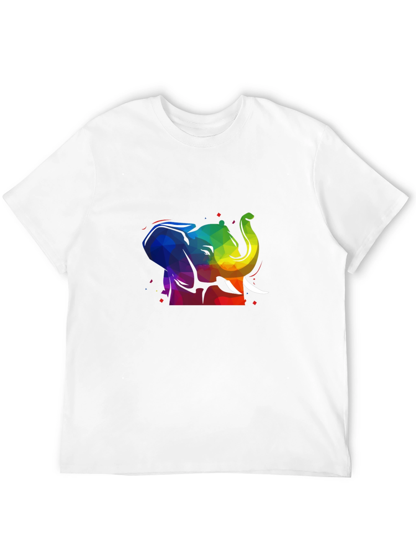 Rainbow Elephant T-Shirt - Black