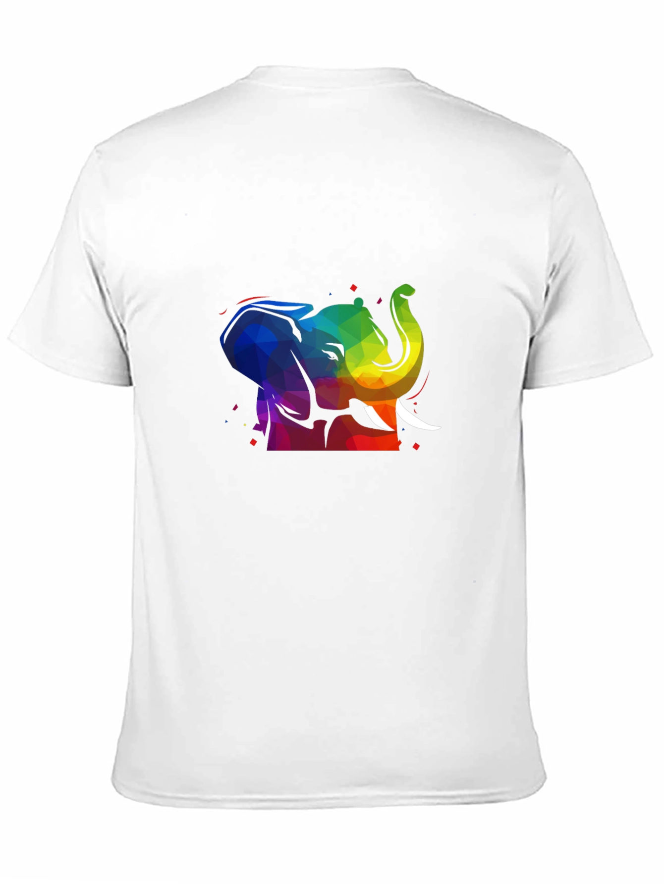 Rainbow Elephant T-Shirt - Black
