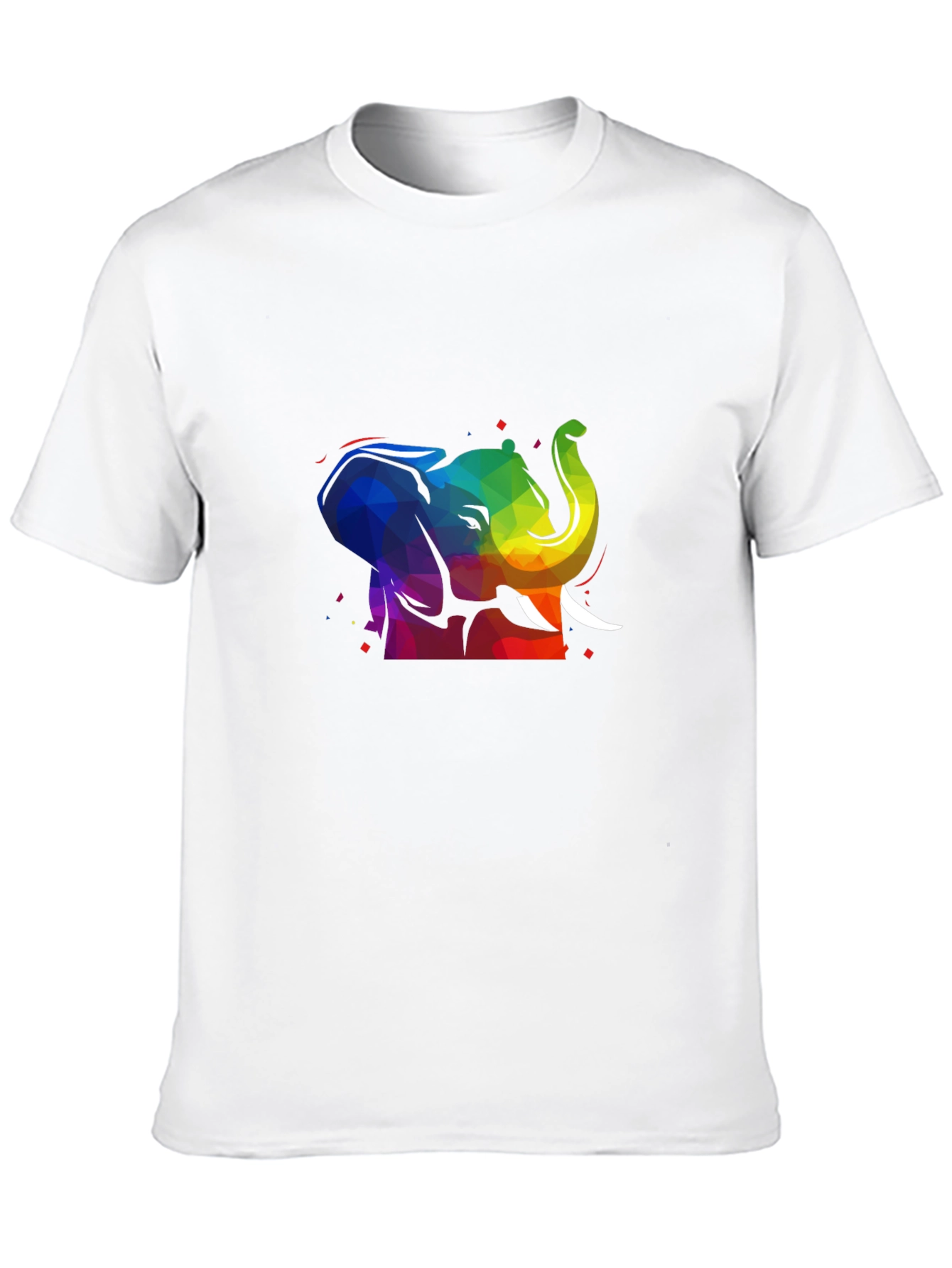 Rainbow Elephant T-Shirt - Black