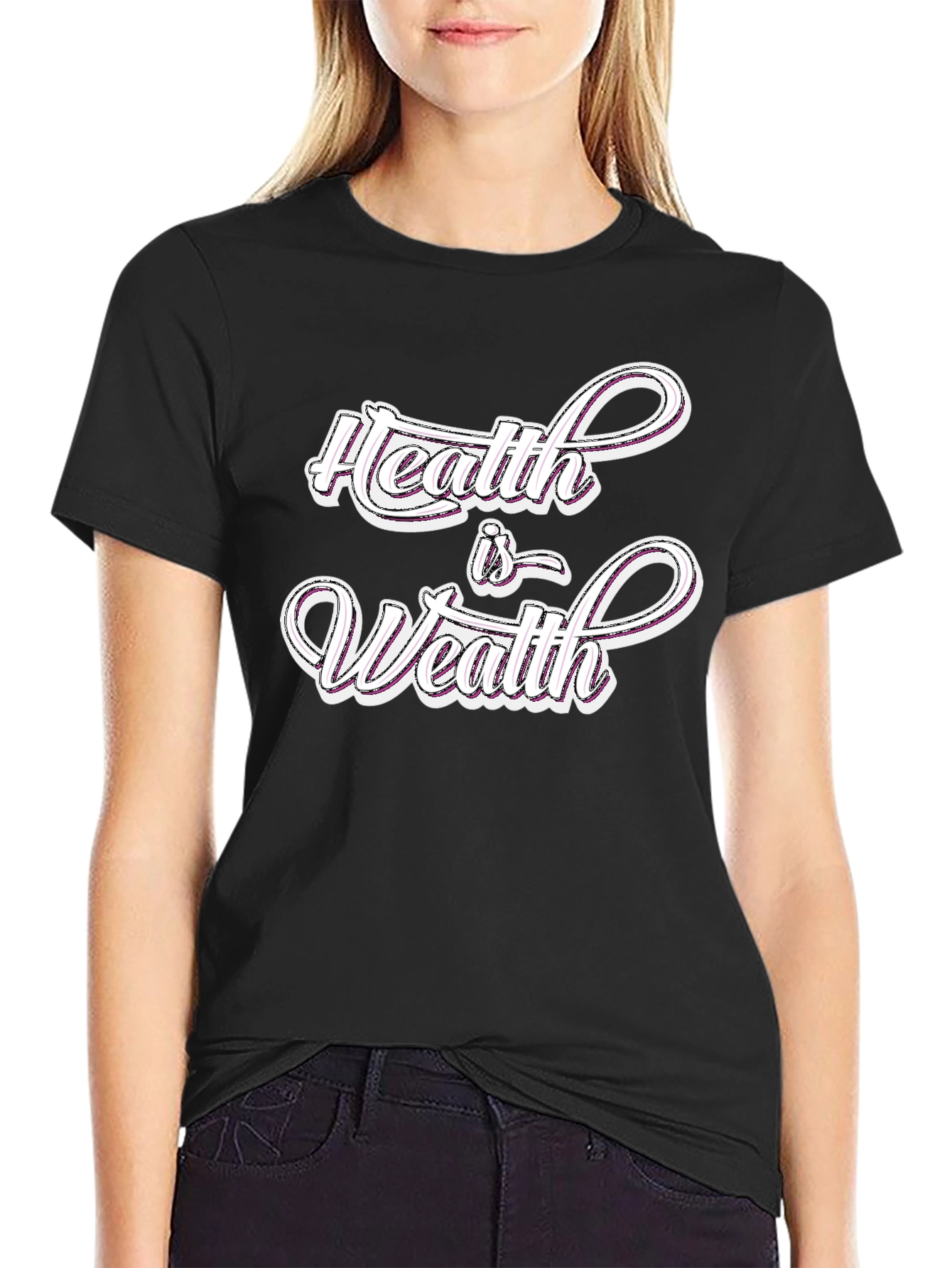 Health is Wealth Graphic T-Shirt