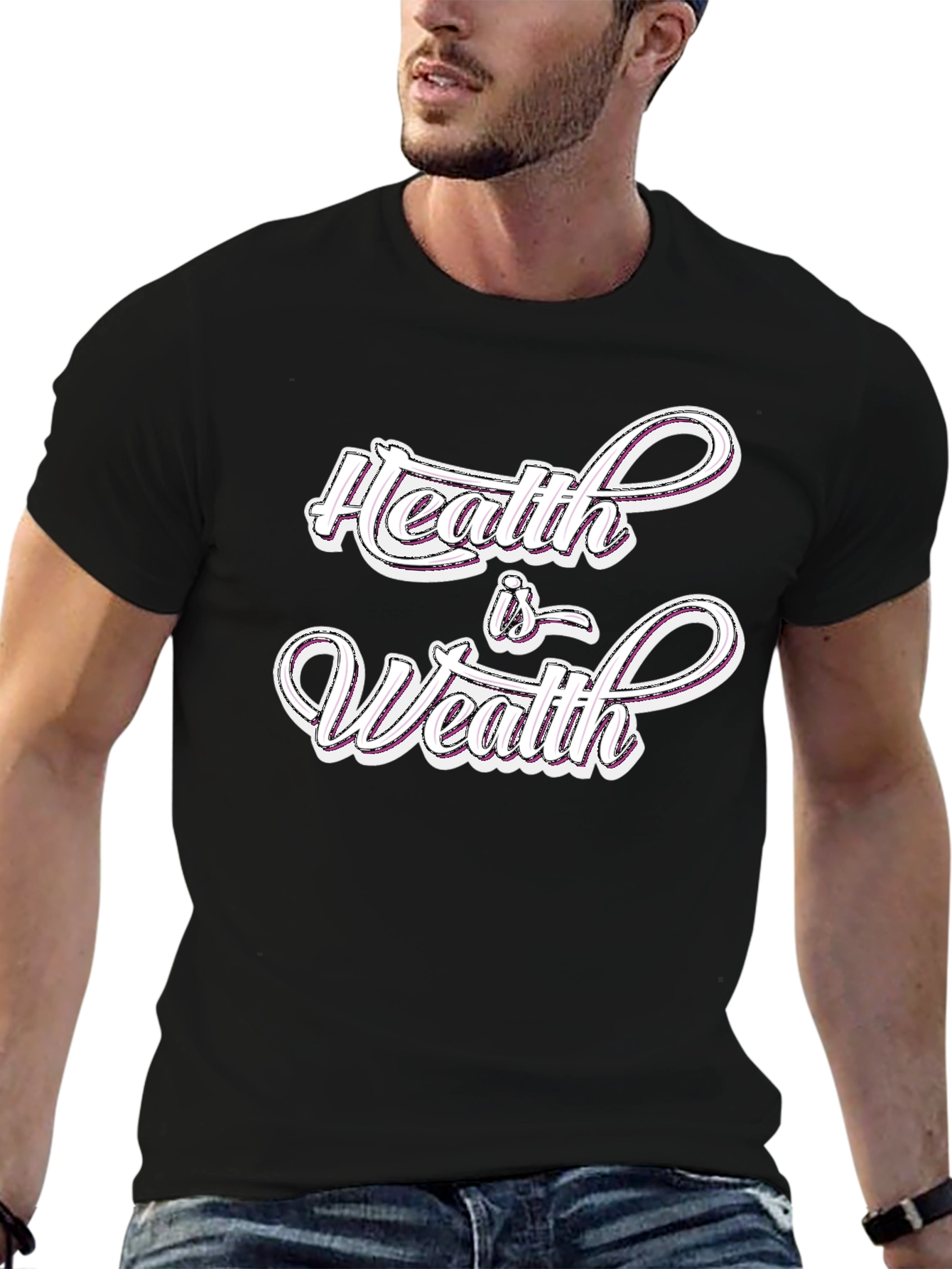 Health is Wealth Graphic T-Shirt