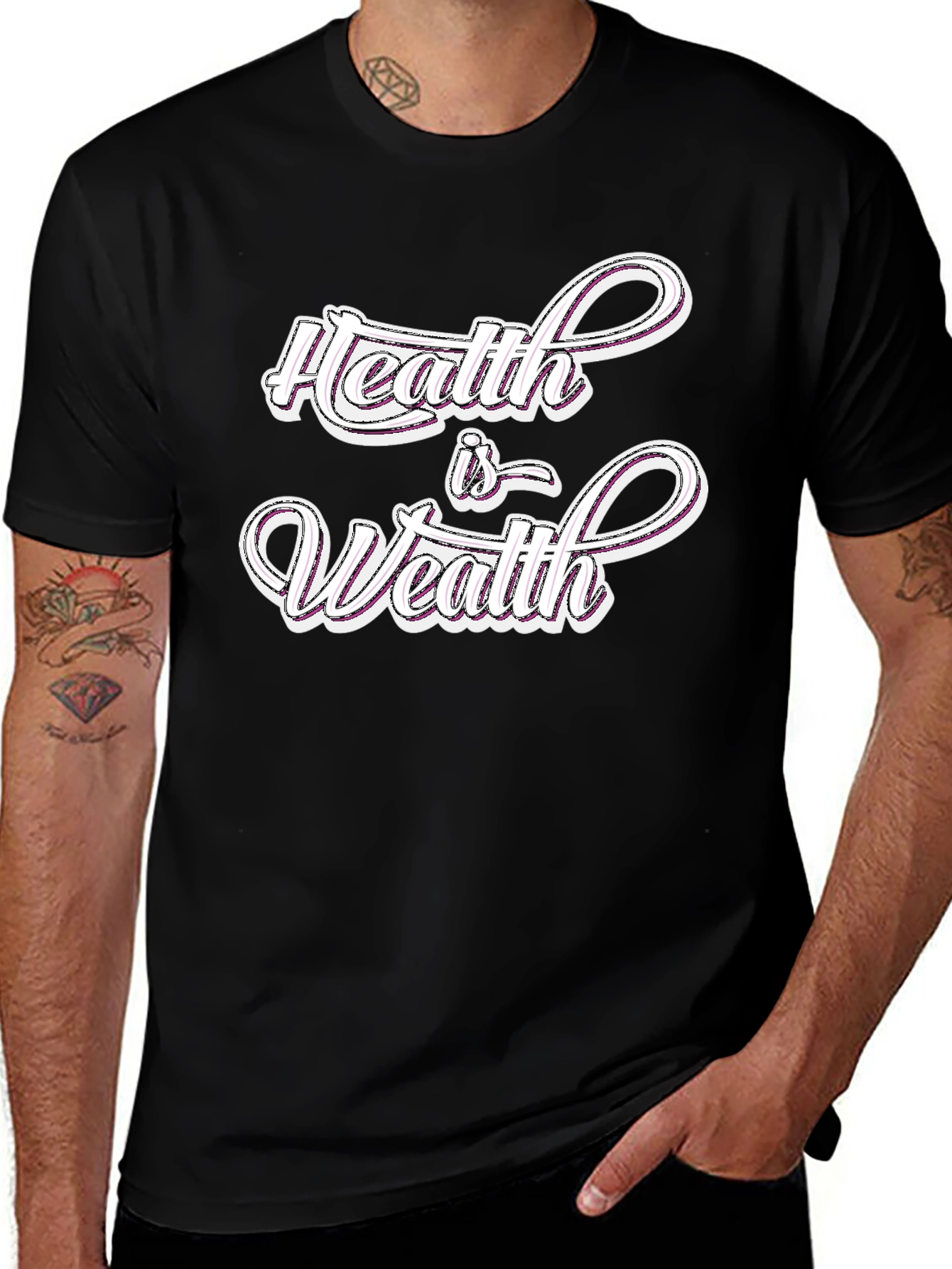 Health is Wealth Graphic T-Shirt