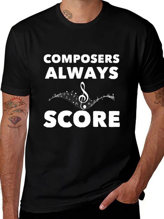 Composers Always Score Black T-Shirt