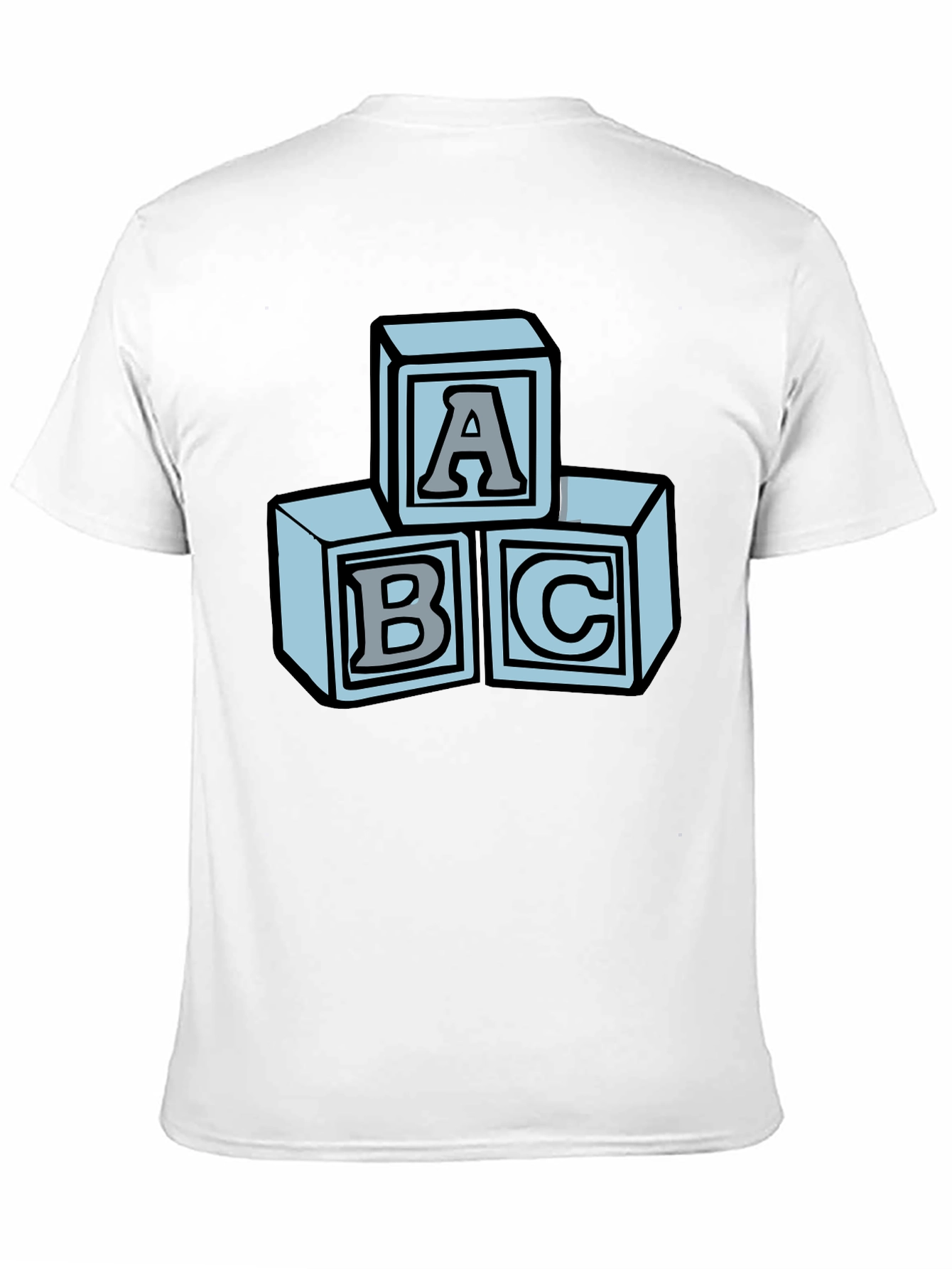 ABC Blocks Graphic Tee - Soft Cotton Blend