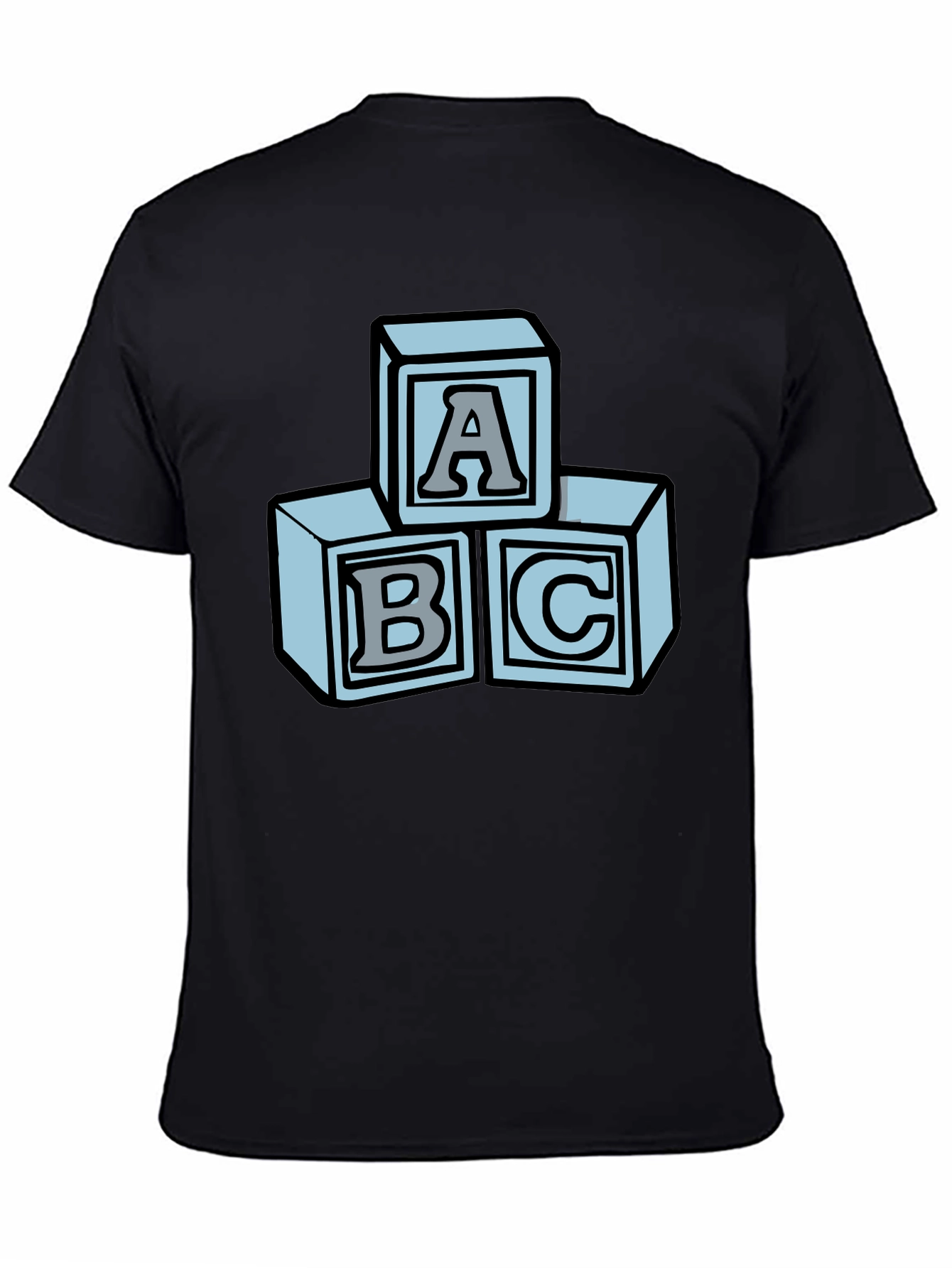 ABC Blocks Graphic Tee - Soft Cotton Blend