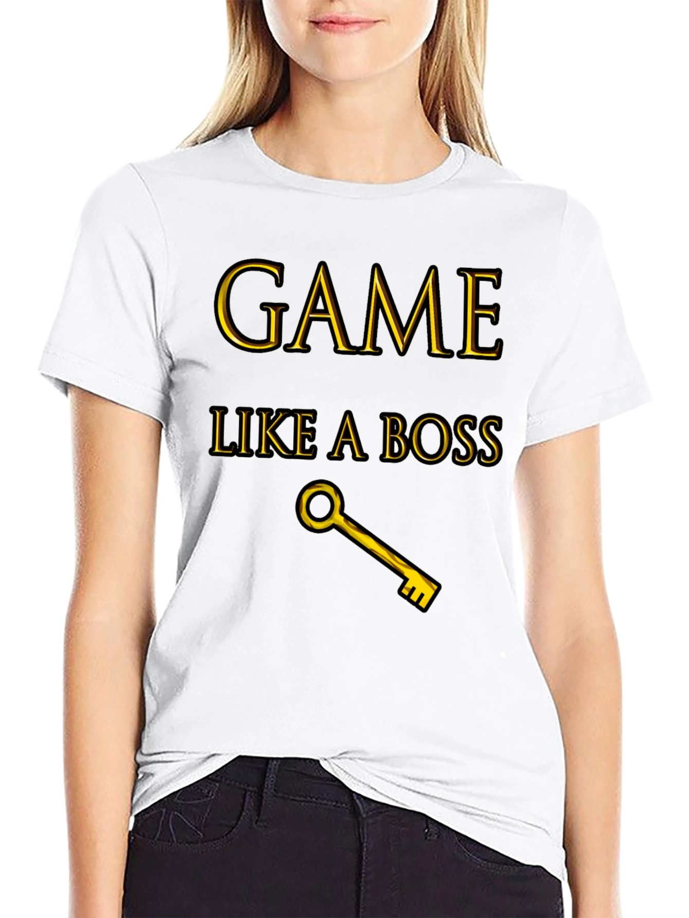 Game Like A Boss Black T-Shirt