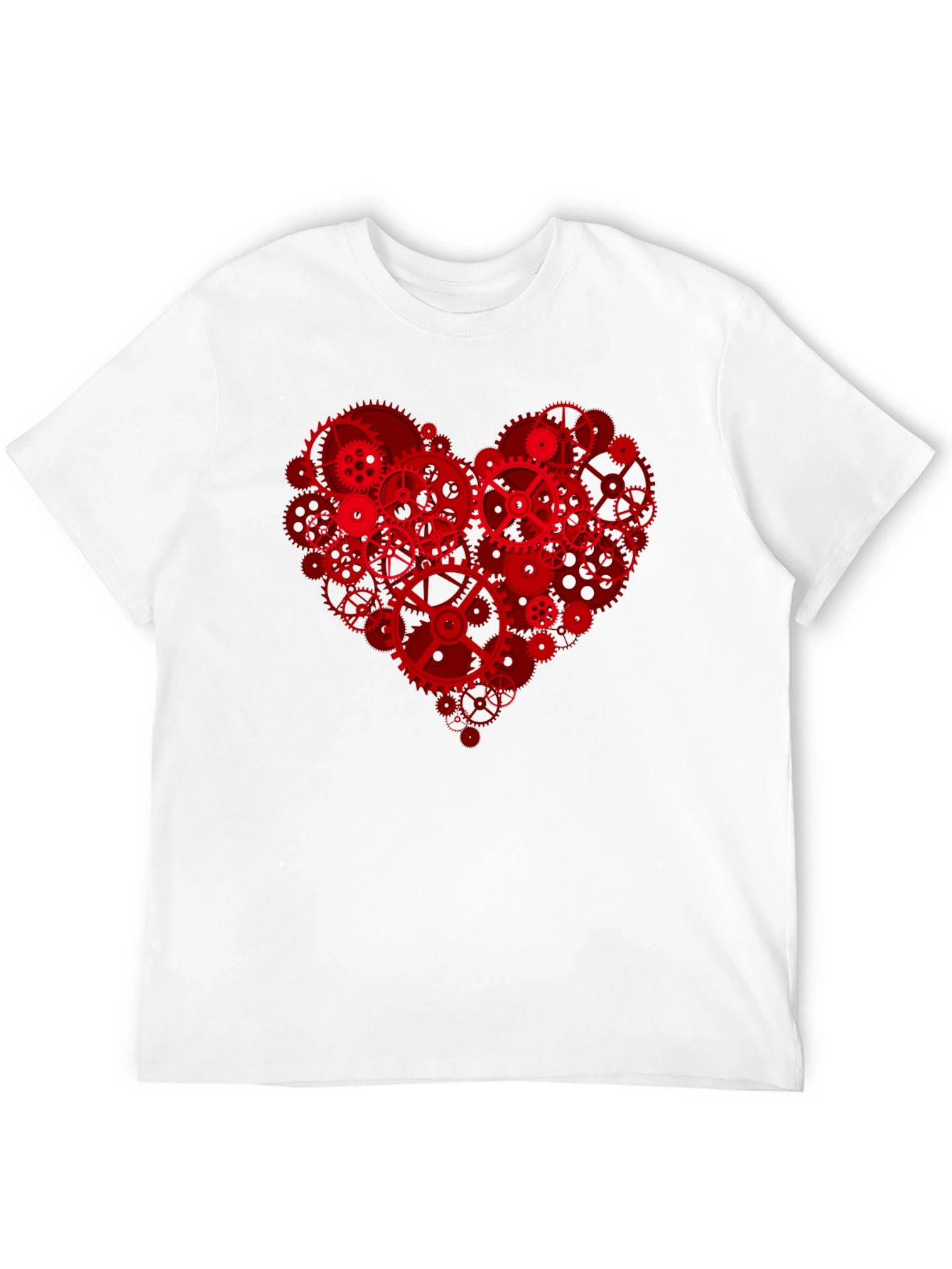 Steampunk Heart Gears T-Shirt - Unique Design