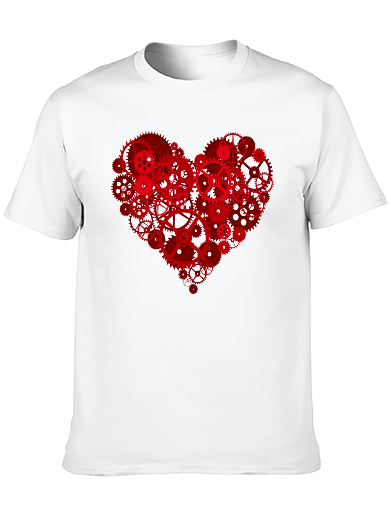 Steampunk Heart Gears T-Shirt - Unique Design