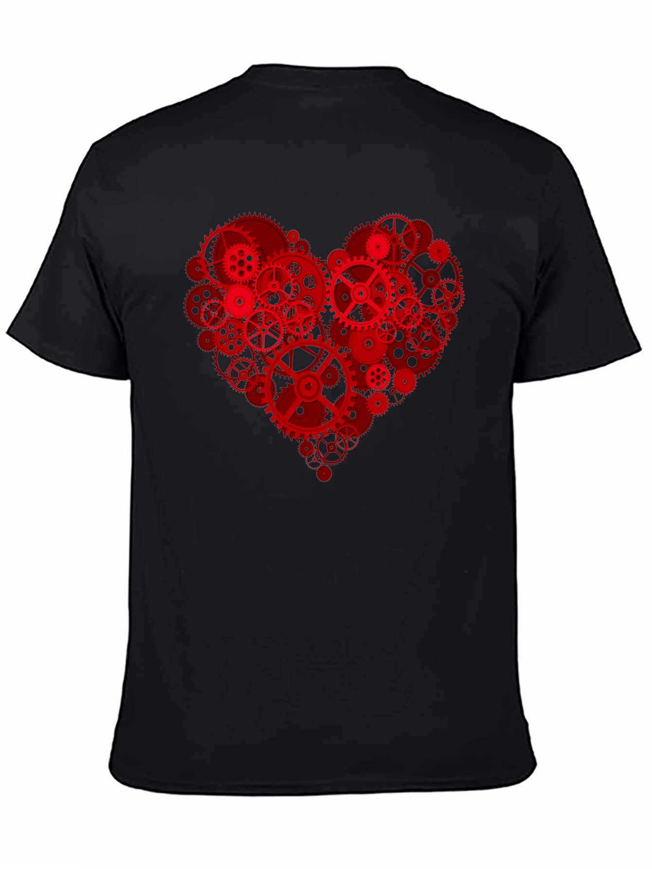 Steampunk Heart Gears T-Shirt - Unique Design