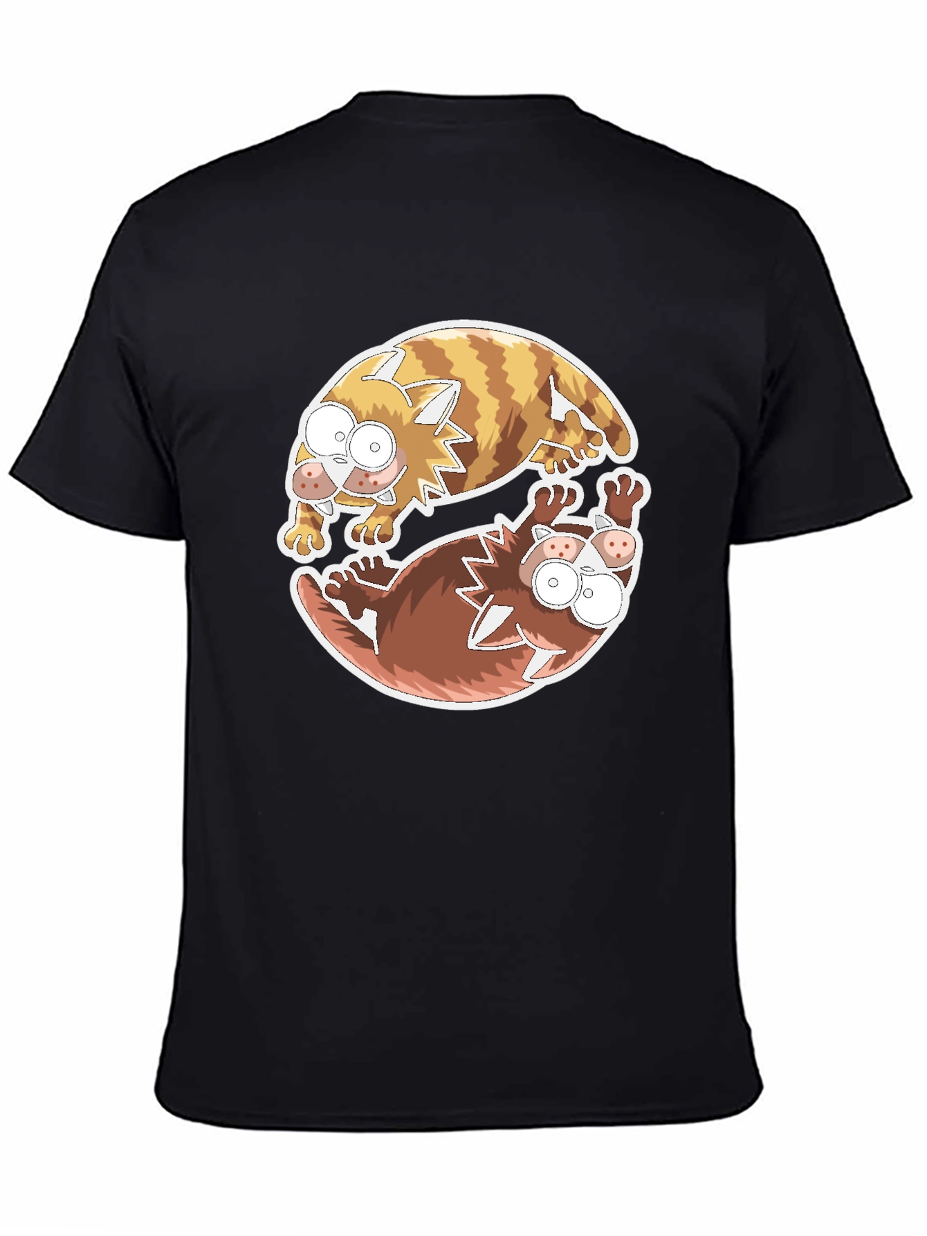 Yin Yang Cats Graphic Tee - Relaxed Fit