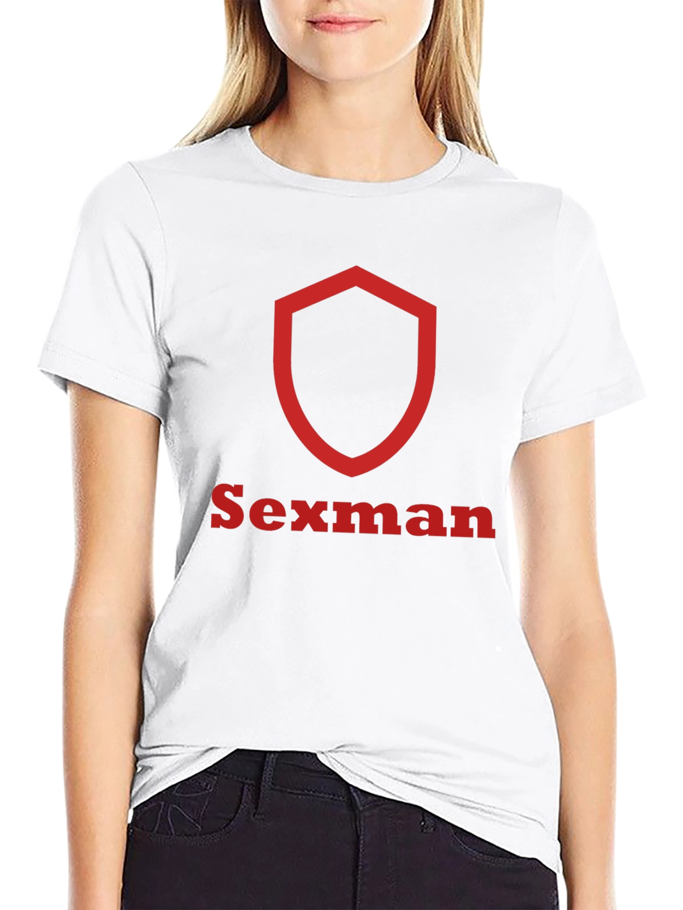 Sexman Graphic T-Shirt - Black Crew Neck Tee