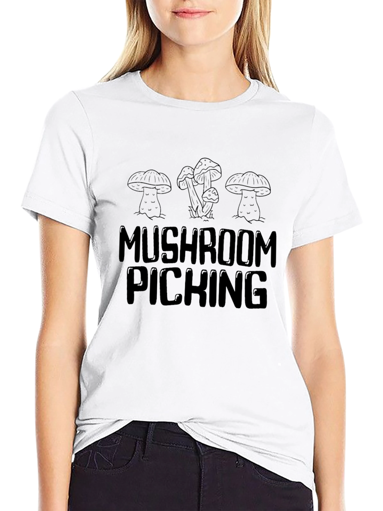 Mushroom Picking Graphic T-Shirt