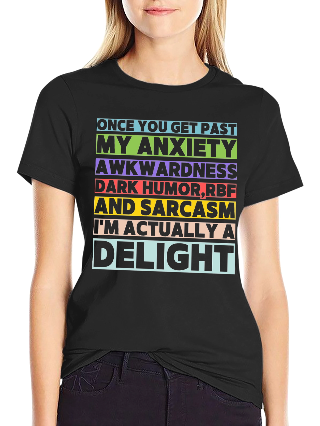 Anxiety Awkwardness Sarcasm Delight T-Shirt