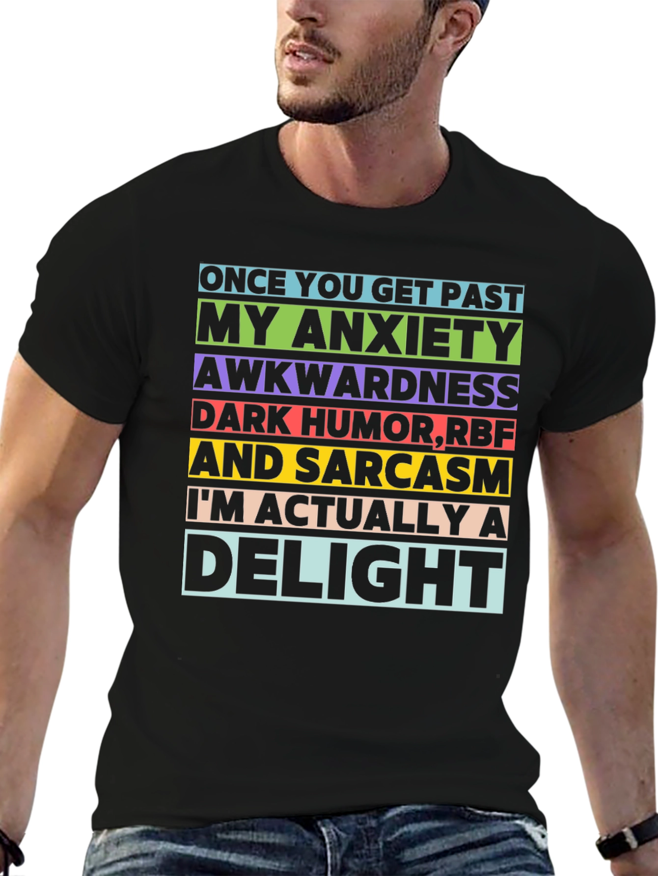 Anxiety Awkwardness Sarcasm Delight T-Shirt