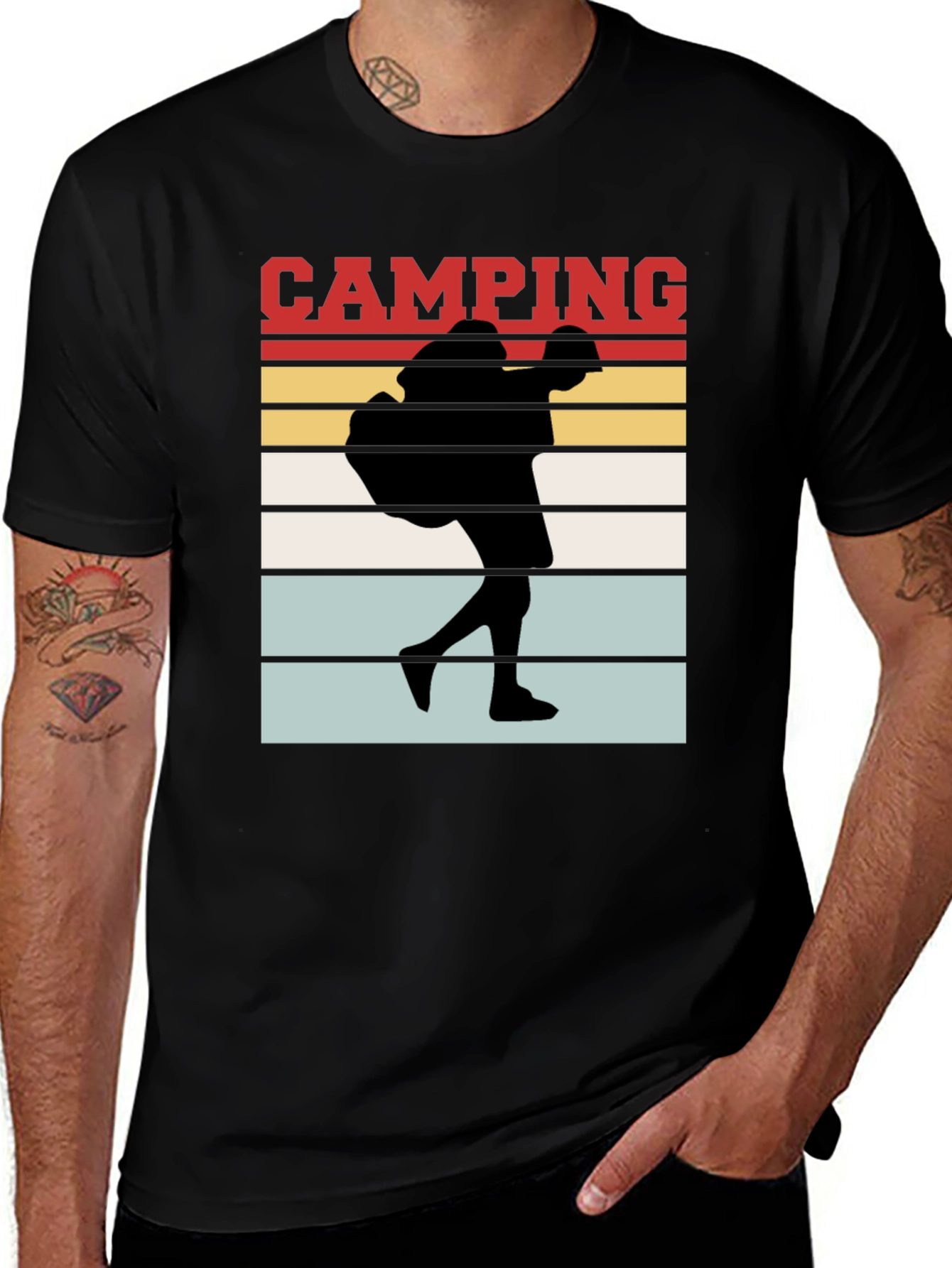Camping Silhouette Graphic Tee