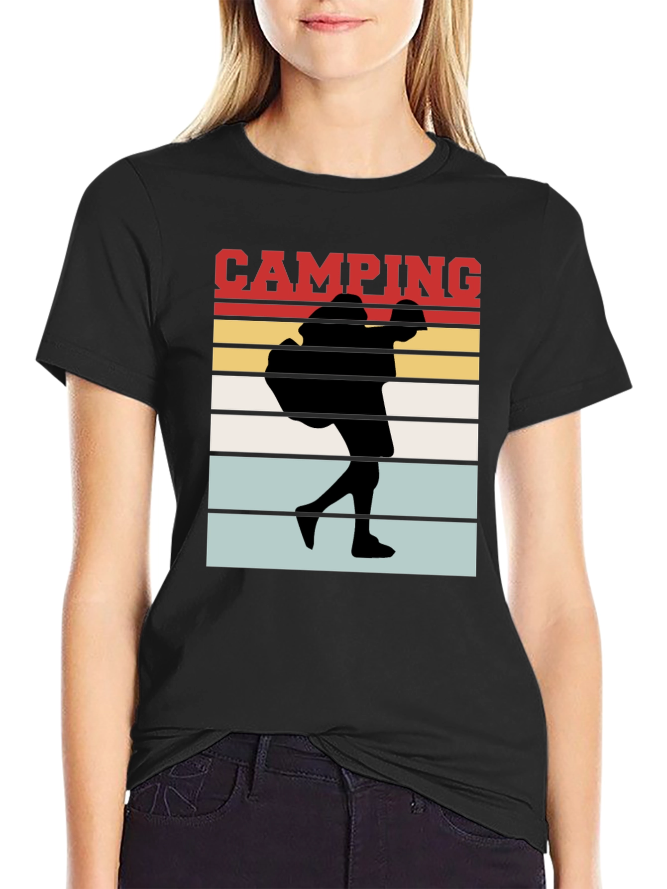 Camping Silhouette Graphic Tee