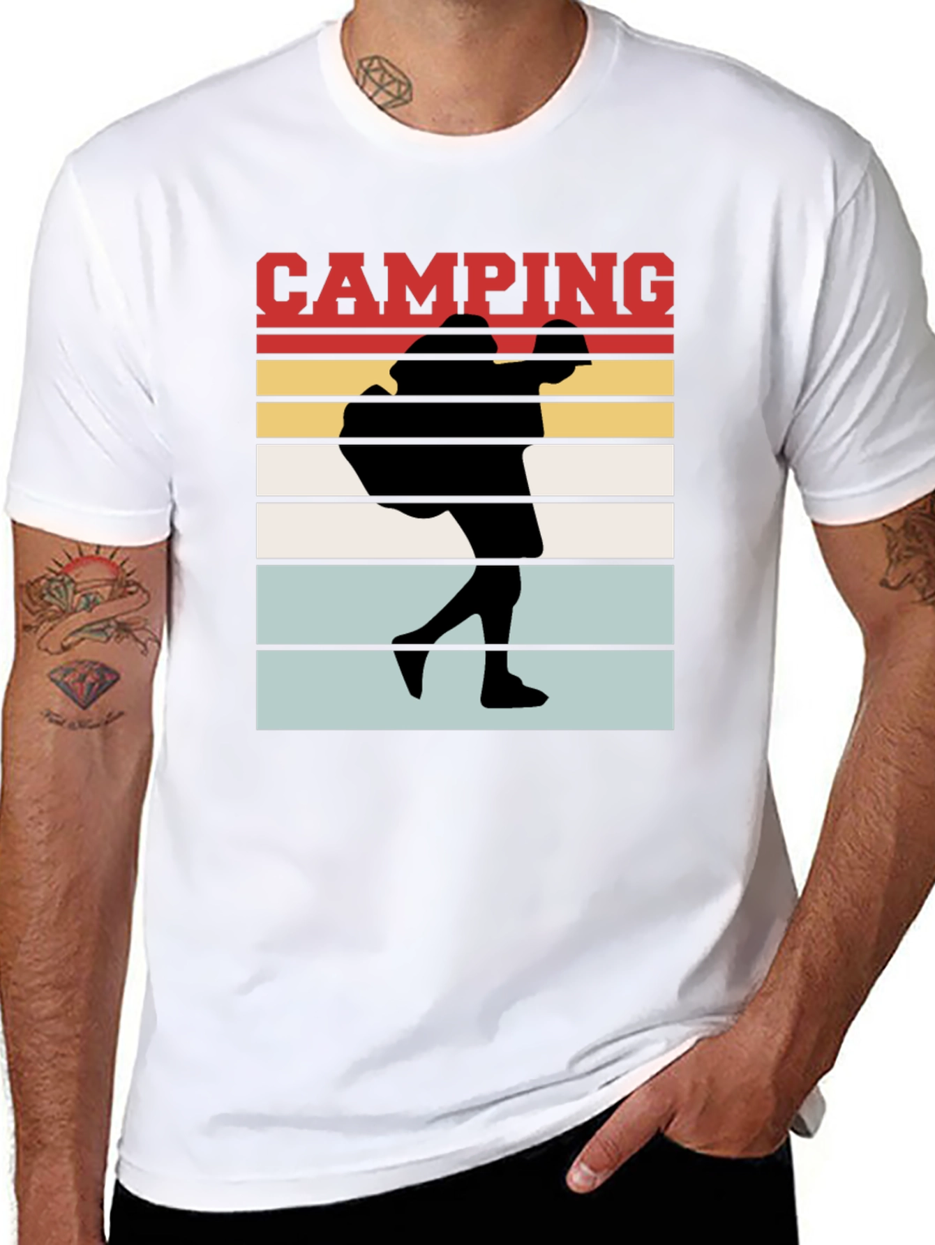 Camping Silhouette Graphic Tee