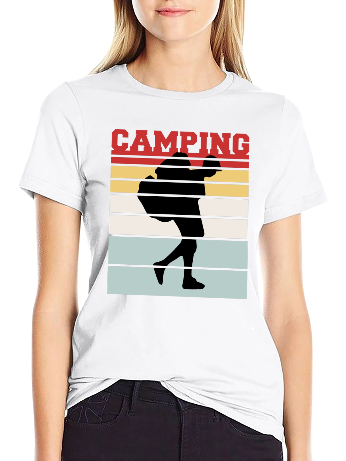 Camping Silhouette Graphic Tee