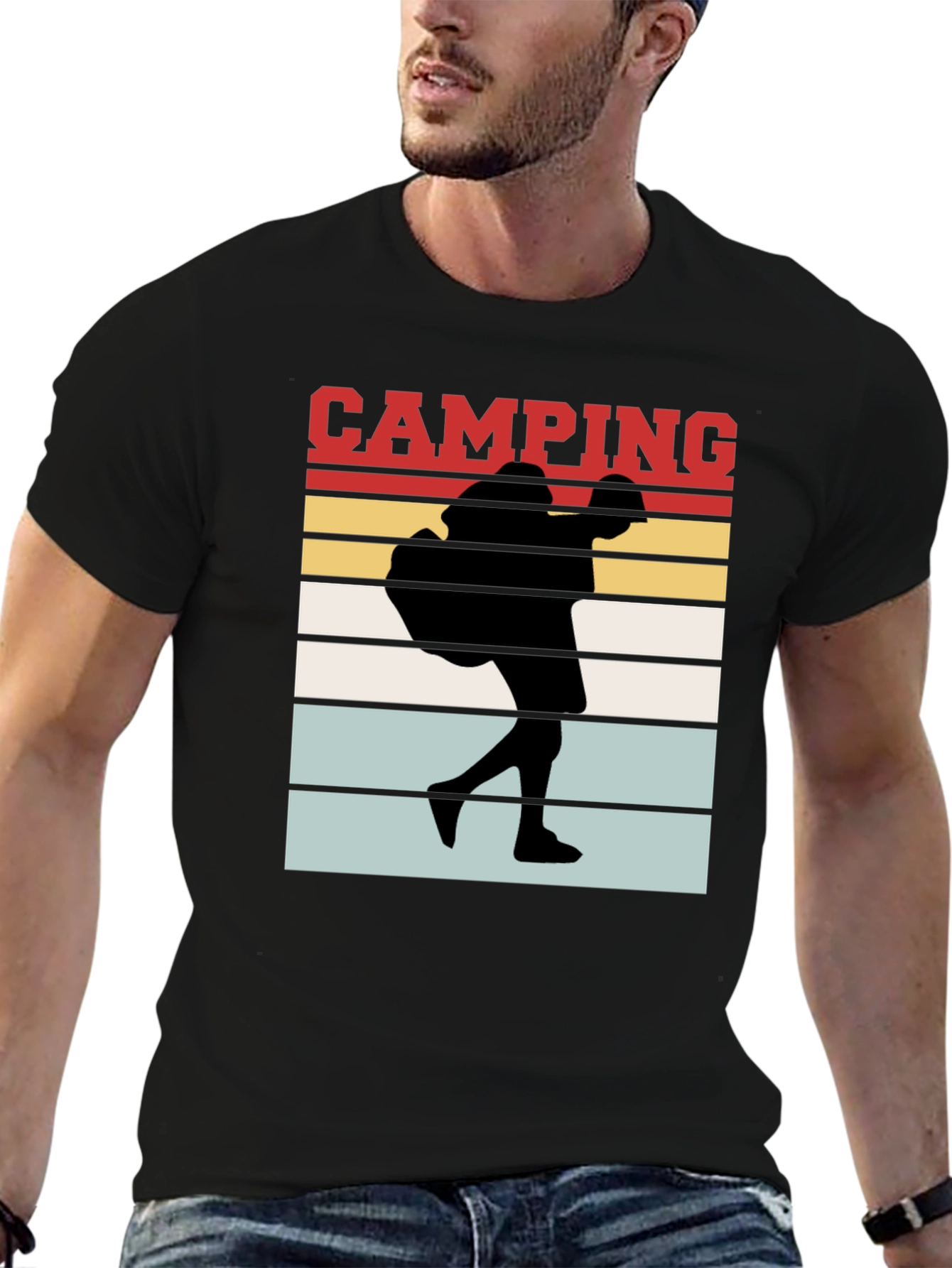 Camping Silhouette Graphic Tee