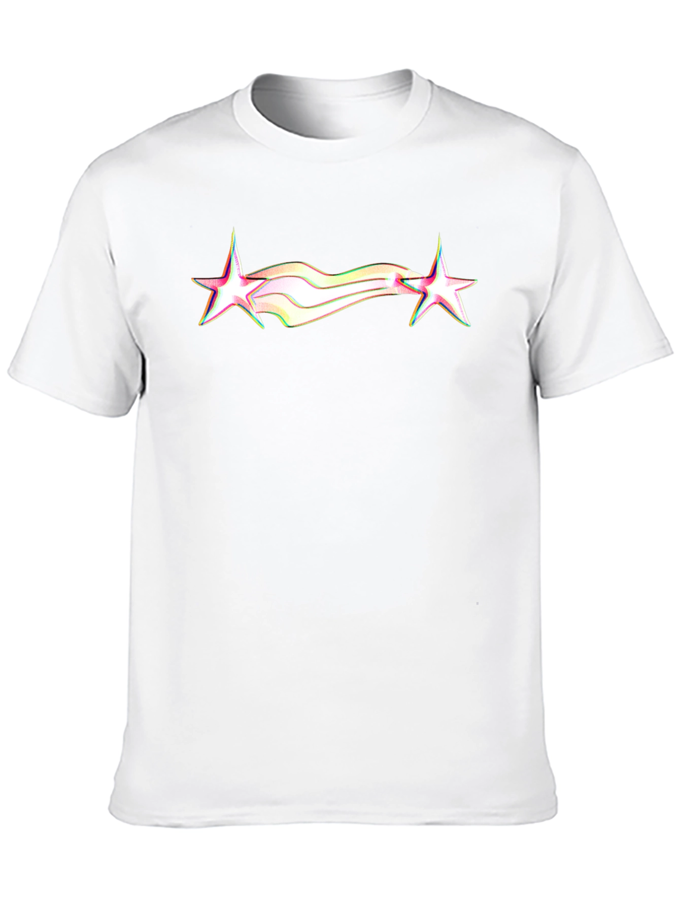 Retro Star Graphic Tee - Black Cotton Blend