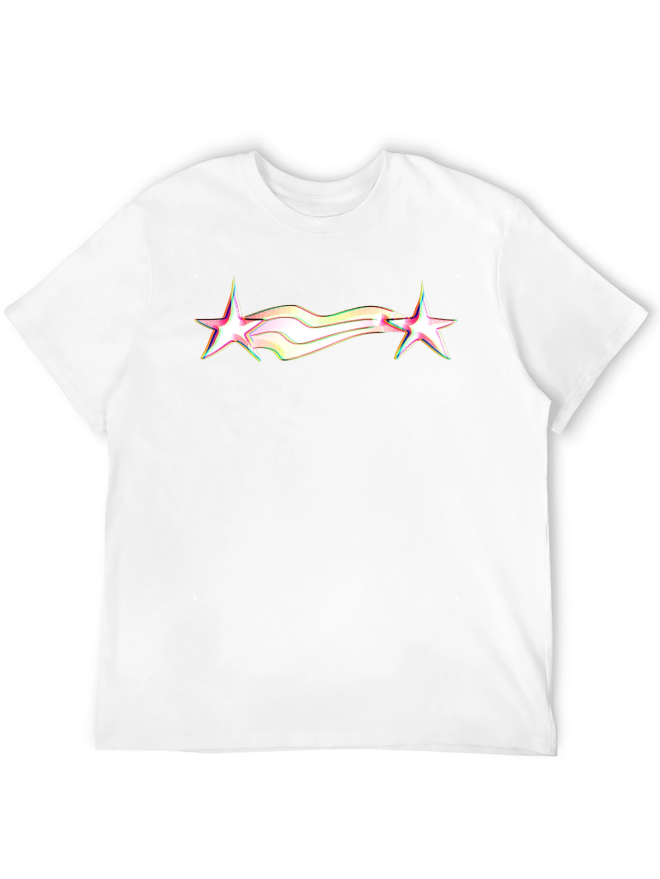 Retro Star Graphic Tee - Black Cotton Blend