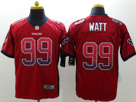 Men's Houston Texans J.J. Watt #99 Red Game Jerseys