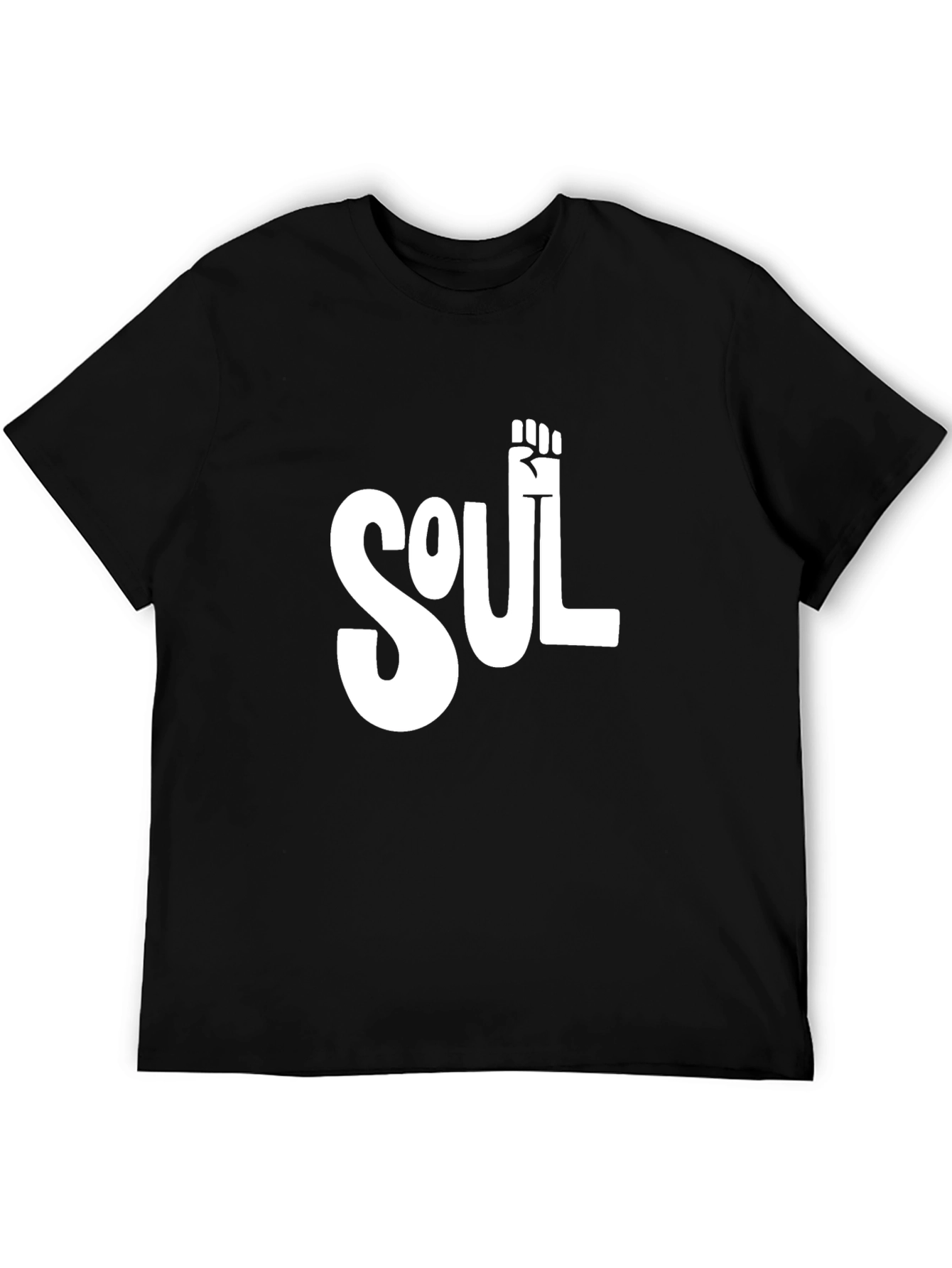 Soul Fist Graphic Tee - Black Cotton Blend