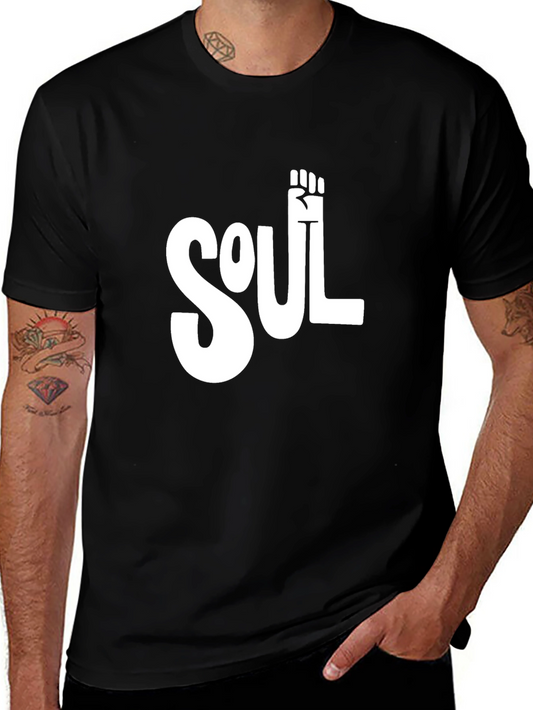 Soul Fist Graphic Tee - Black Cotton Blend