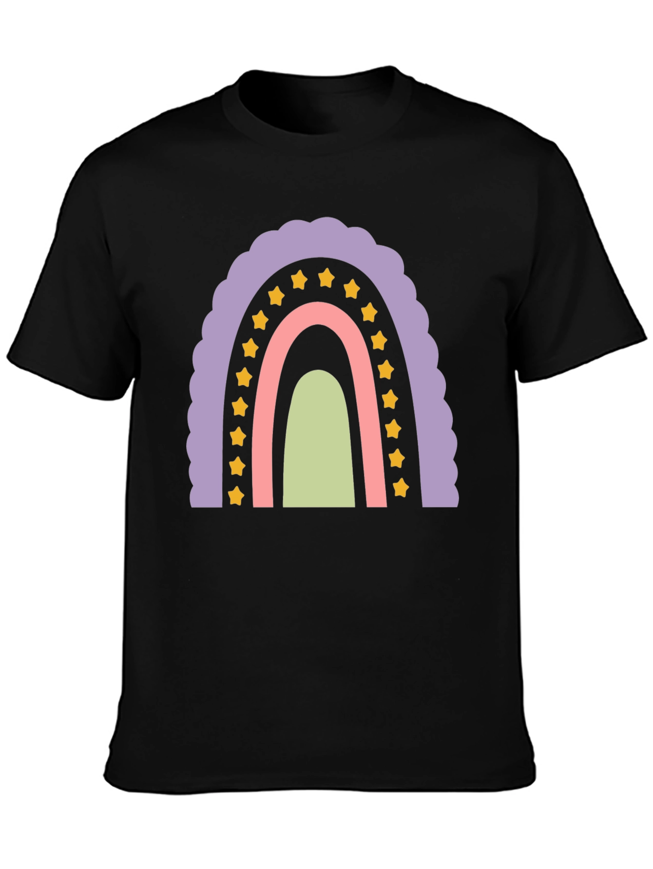 Pastel Rainbow Star T-Shirt - Fun & Stylish!