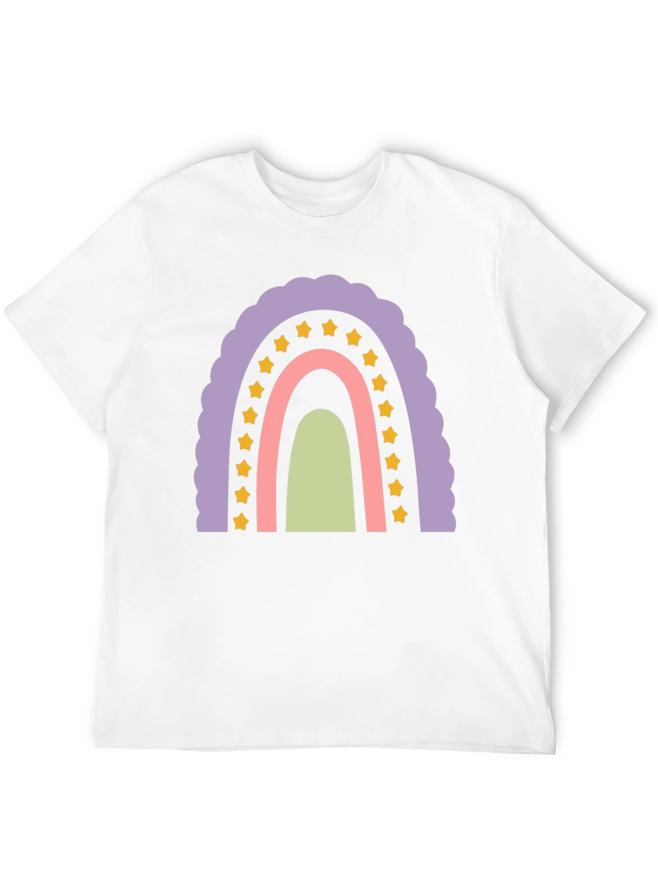 Pastel Rainbow Star T-Shirt - Fun & Stylish!