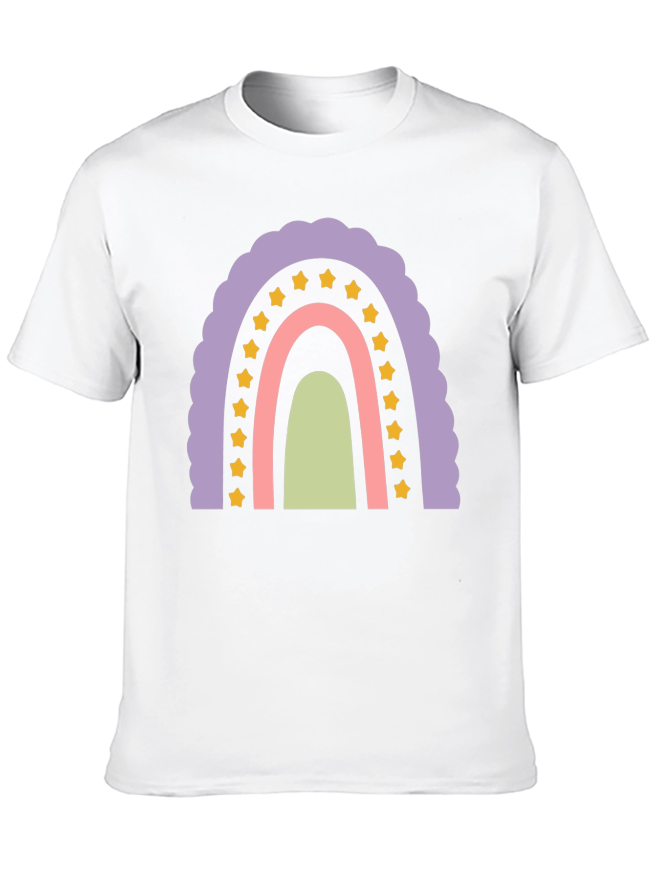 Pastel Rainbow Star T-Shirt - Fun & Stylish!