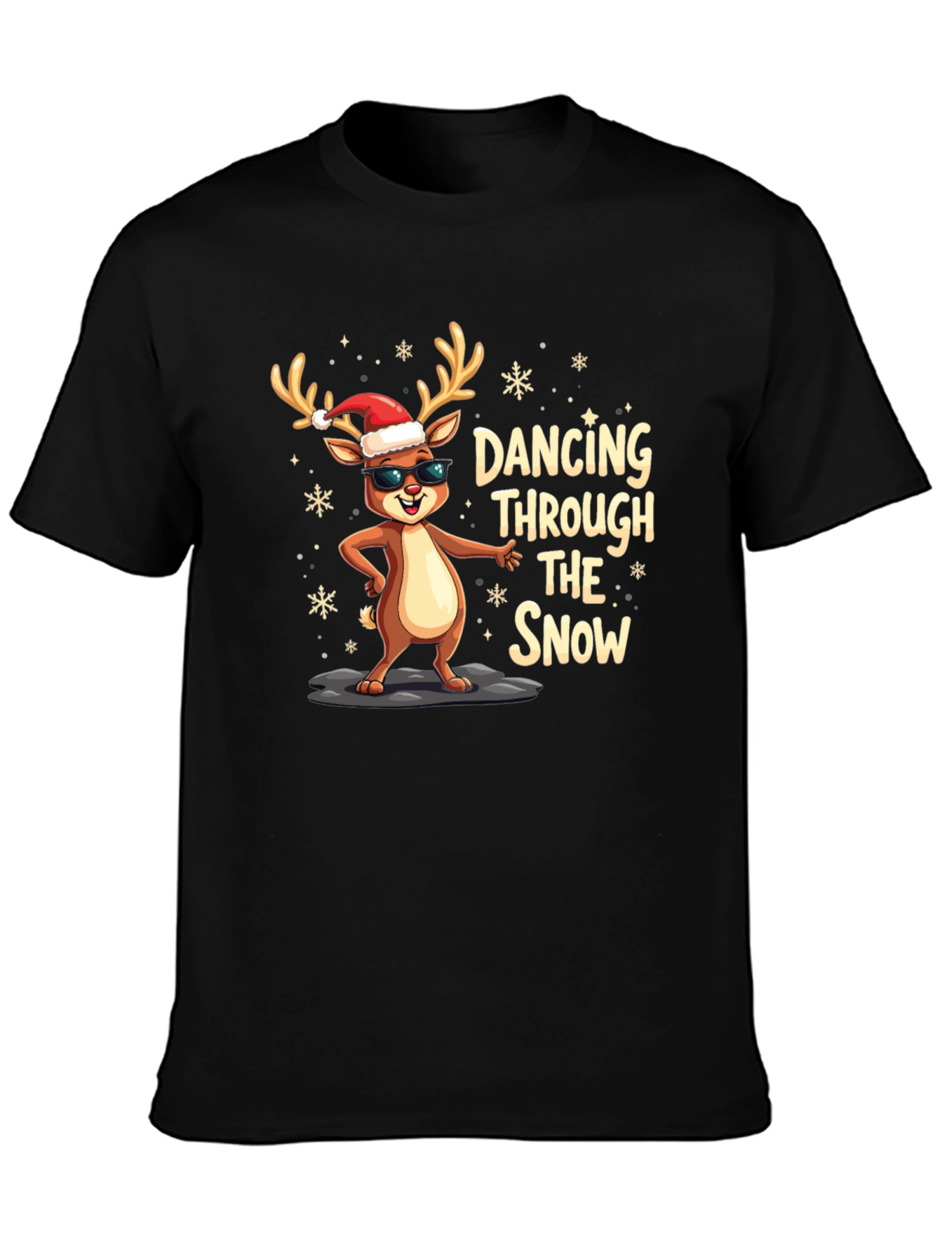 Dancing Reindeer Christmas T-Shirt