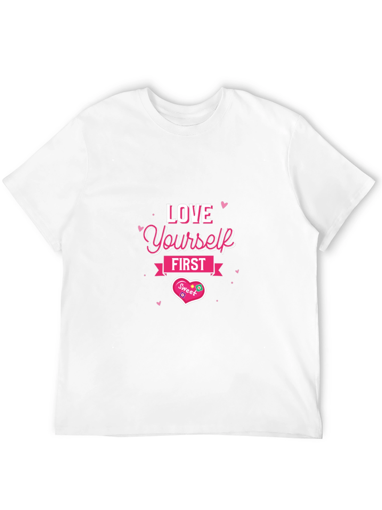 Love Yourself First Black Graphic Tee