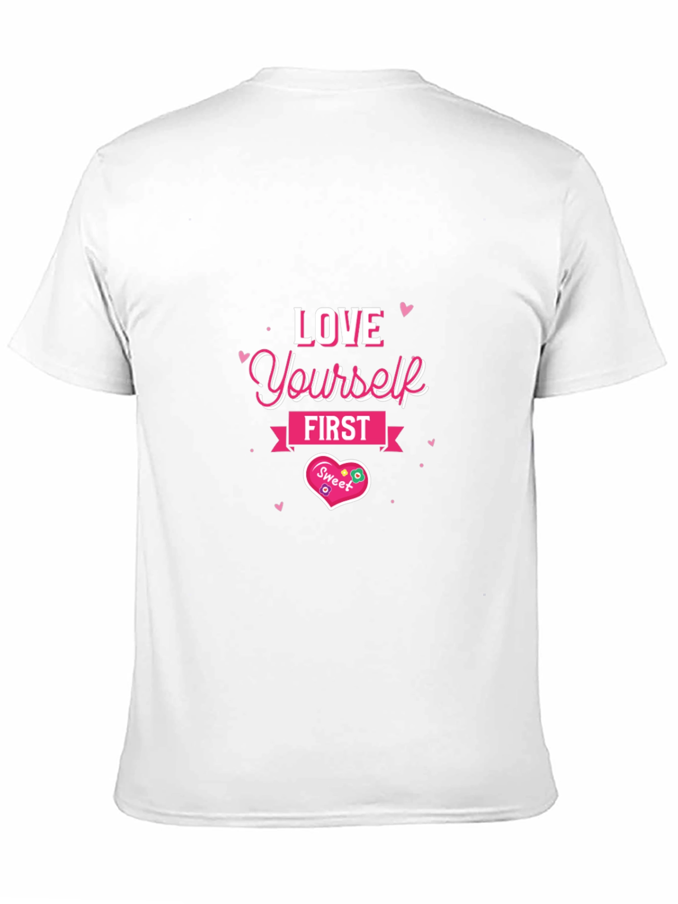 Love Yourself First Black Graphic Tee