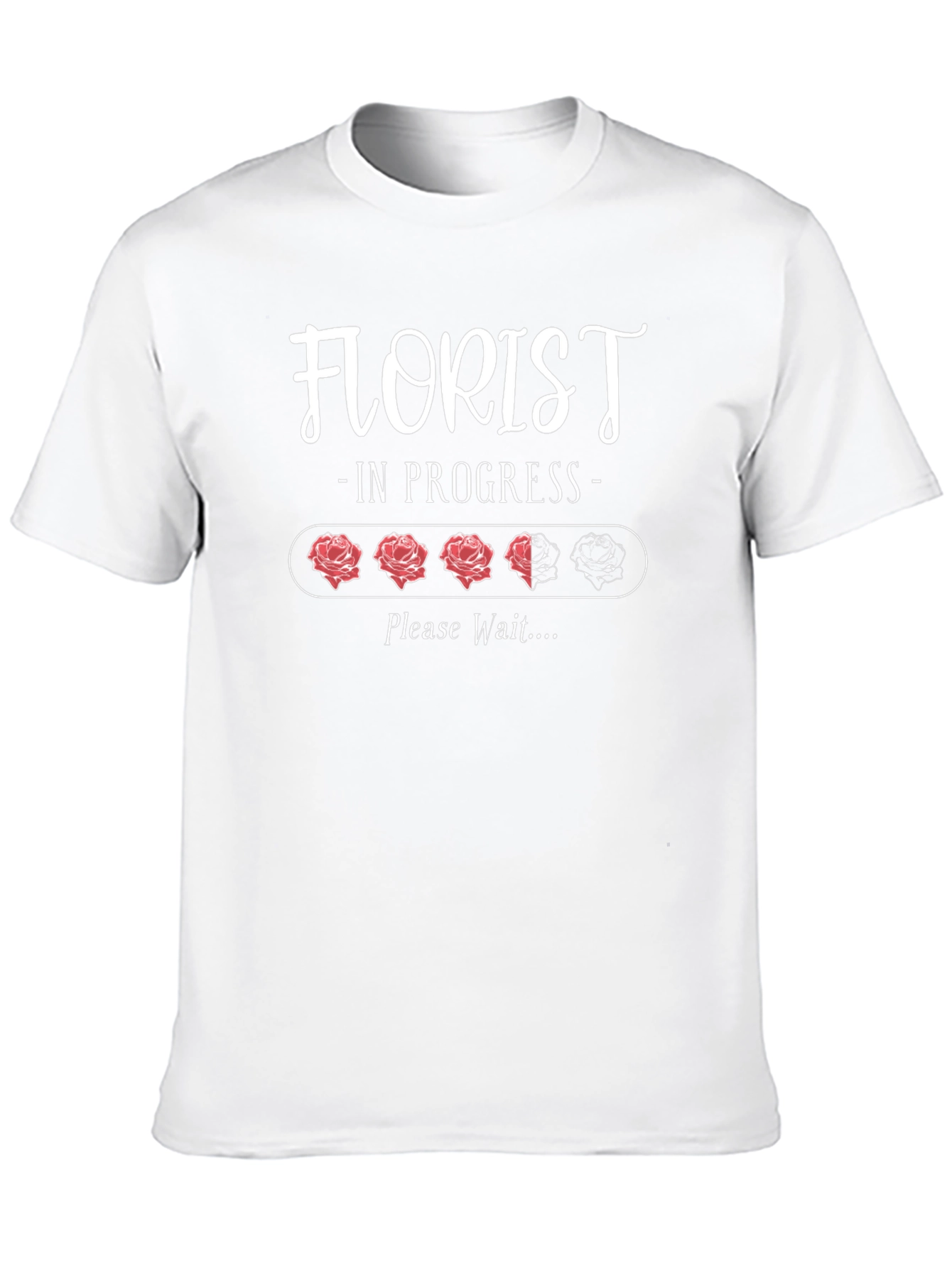 Florist In Progress T-Shirt - Rose Graphic Tee