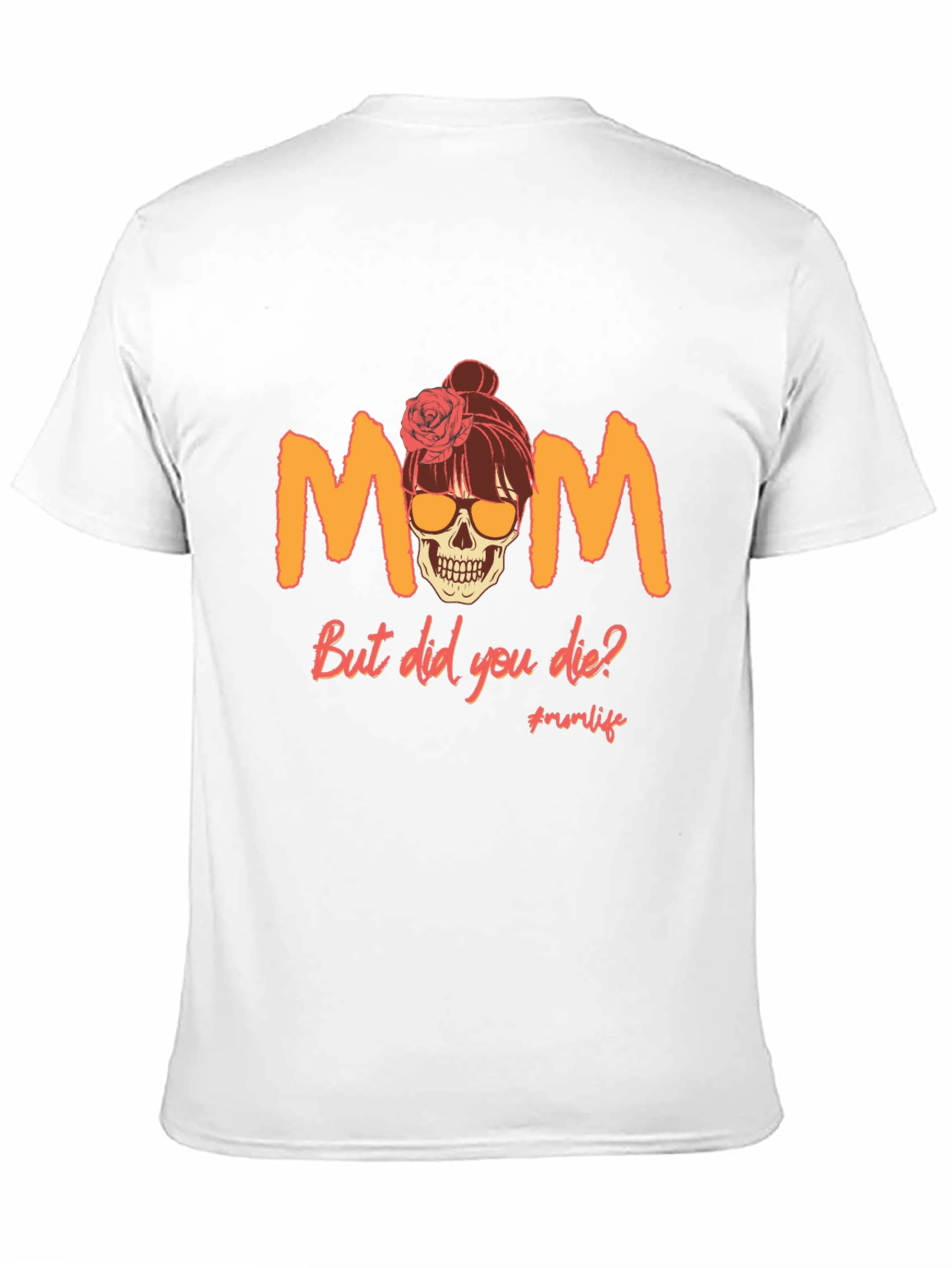 Funny Mom Skull Graphic T-Shirt