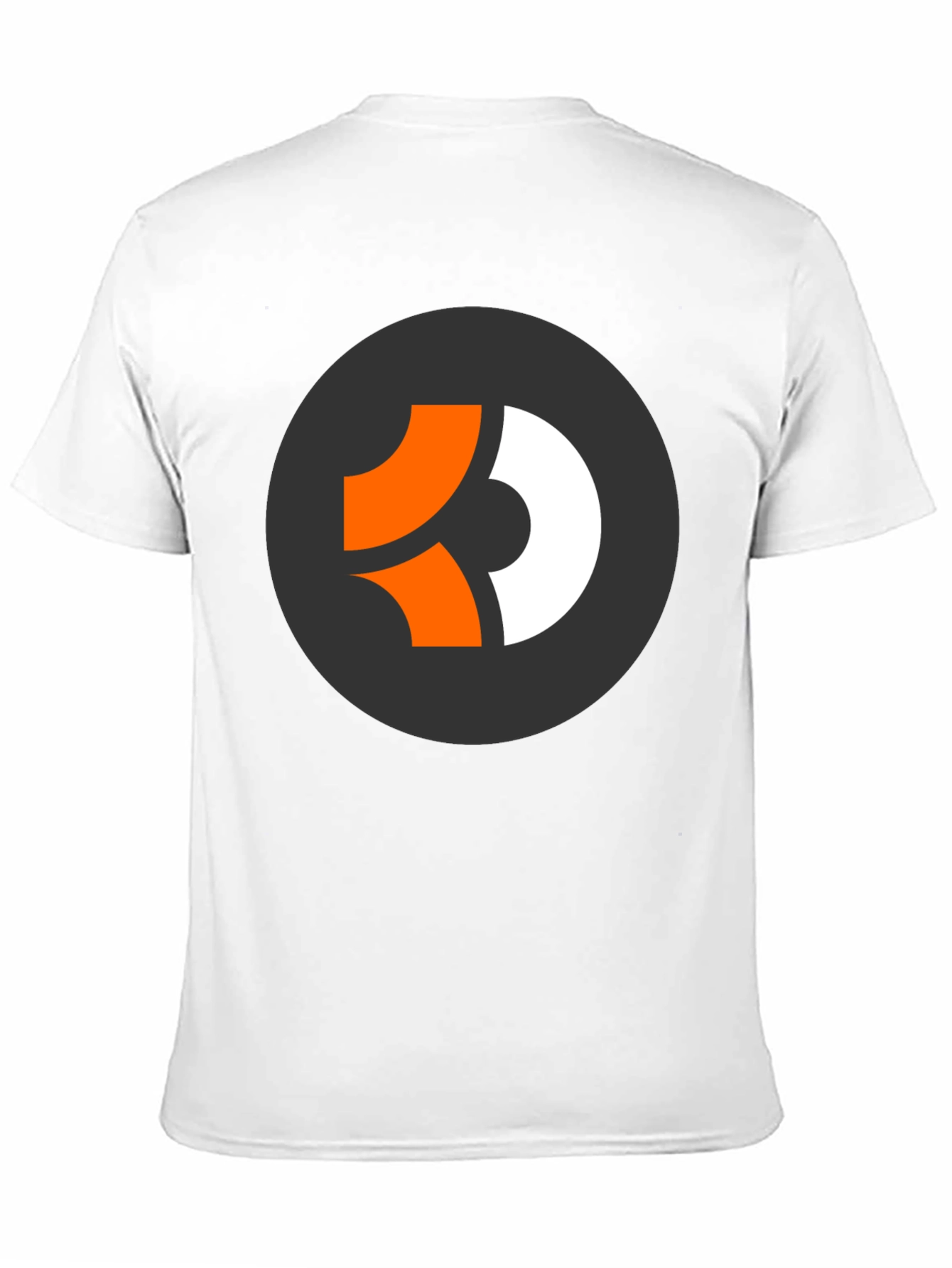 Modern Graphic Tee - Black with Abstract Circle Logo