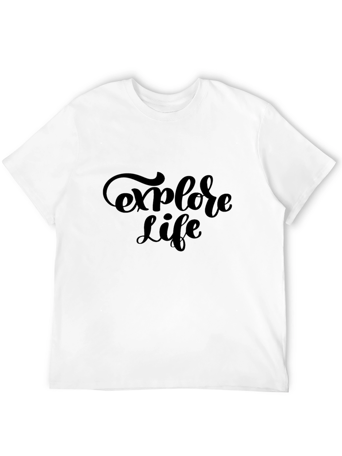 Explore Life Black Graphic Tee