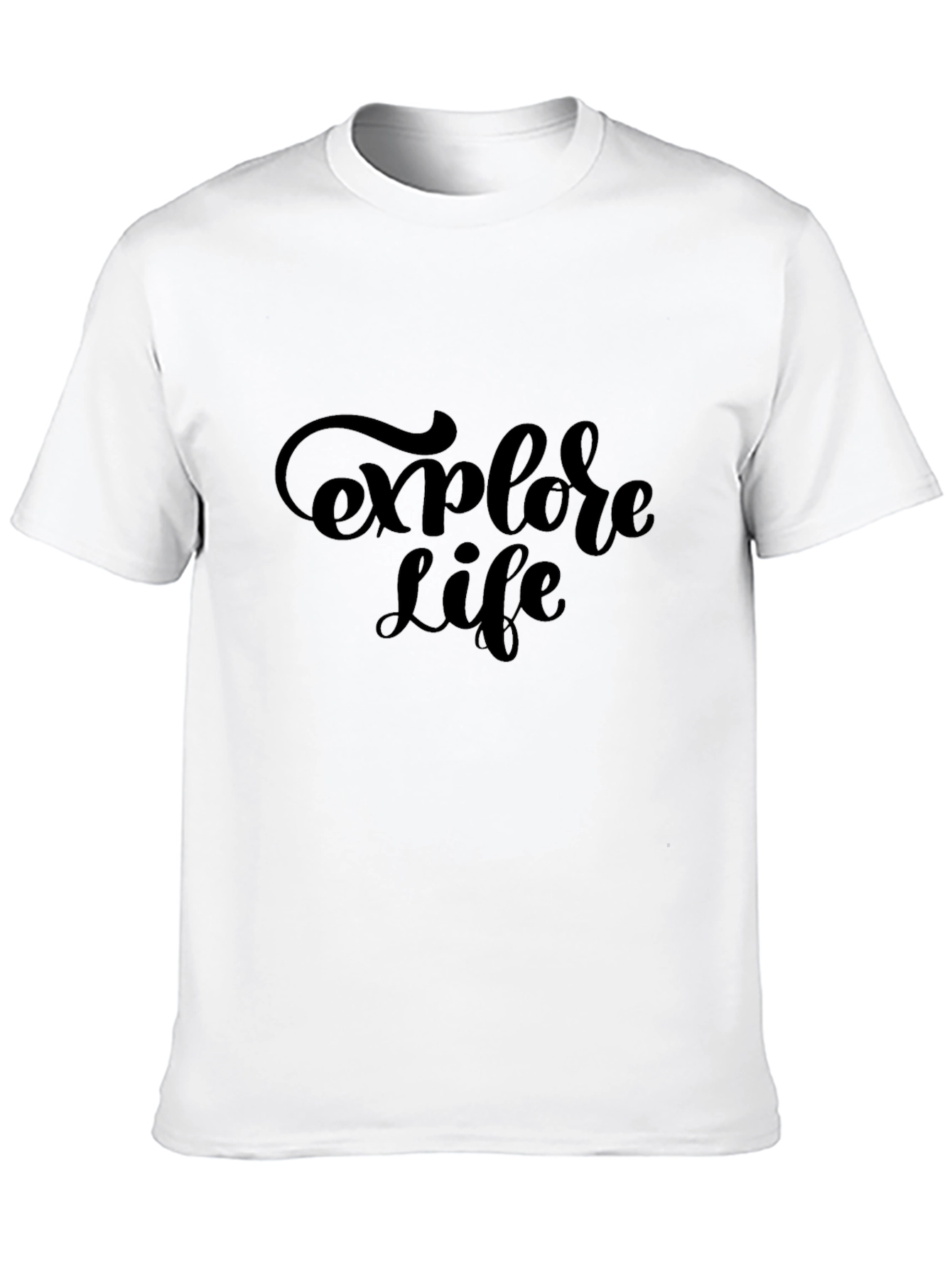 Explore Life Black Graphic Tee