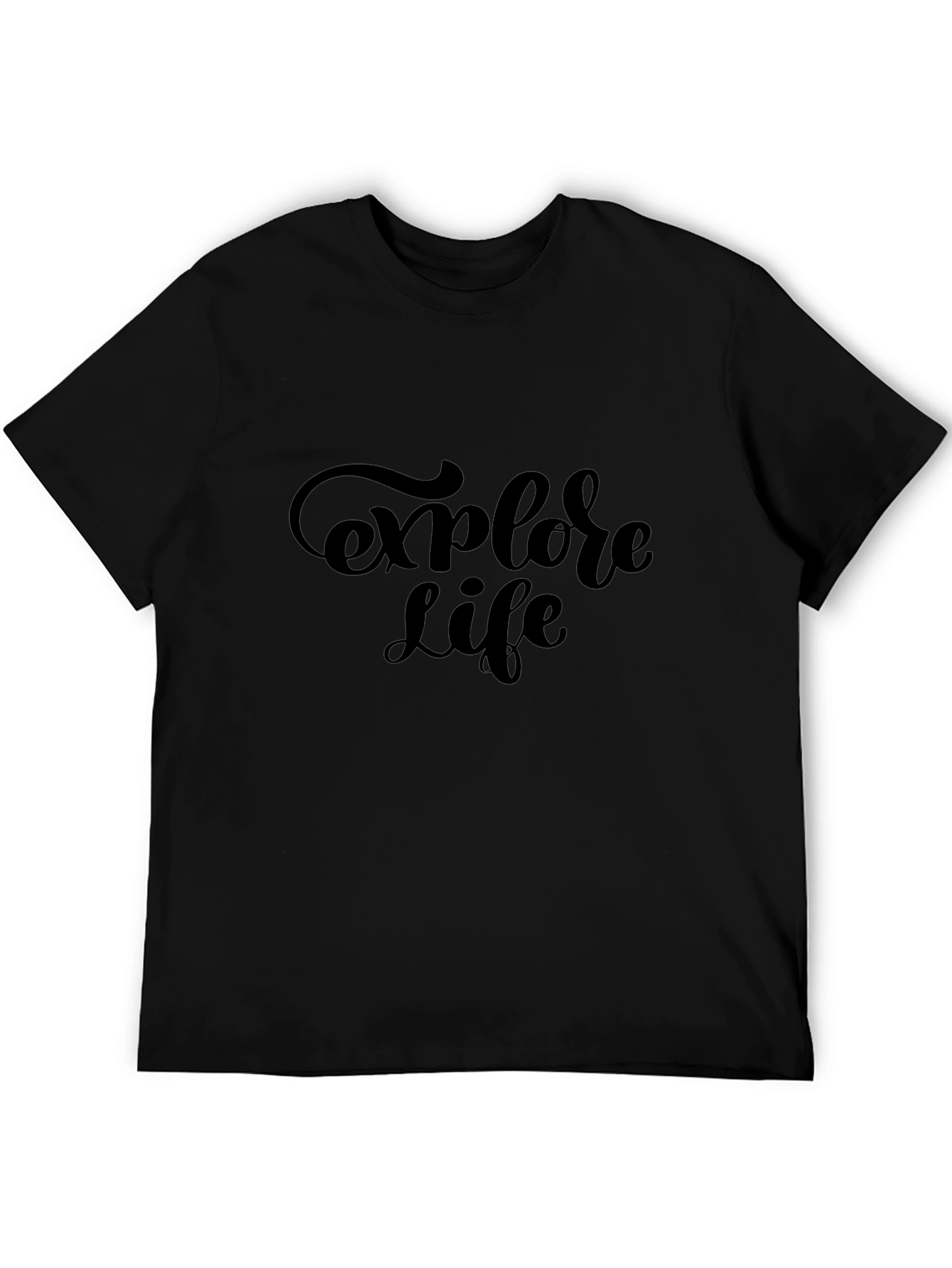 Explore Life Black Graphic Tee