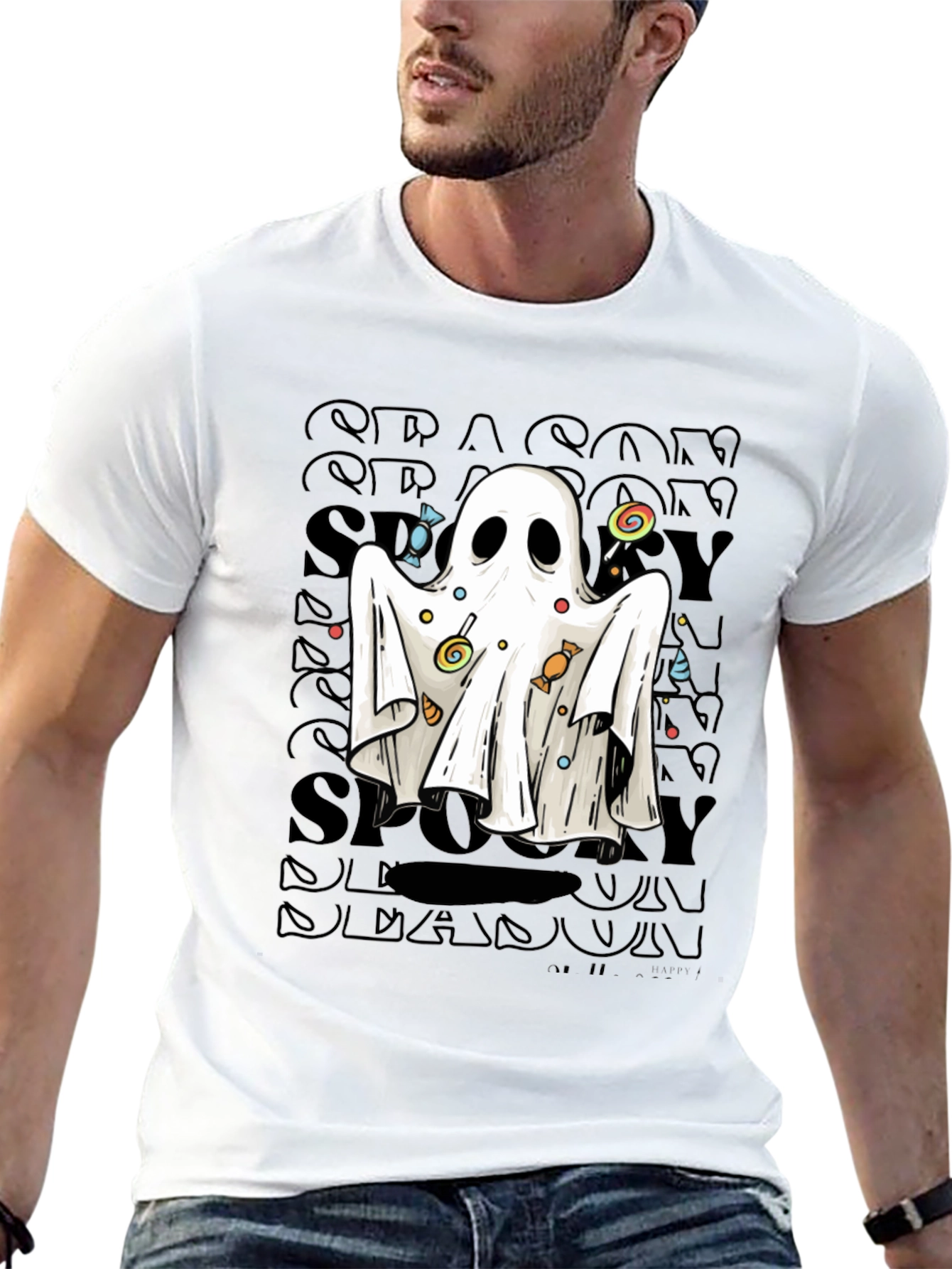 Spooky Season Ghost T-Shirt Halloween