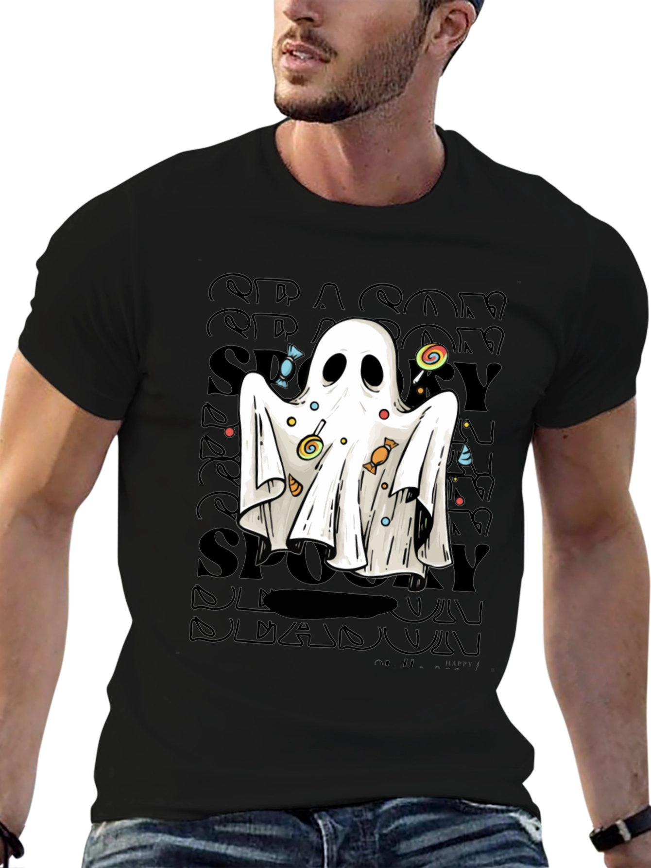 Spooky Season Ghost T-Shirt Halloween